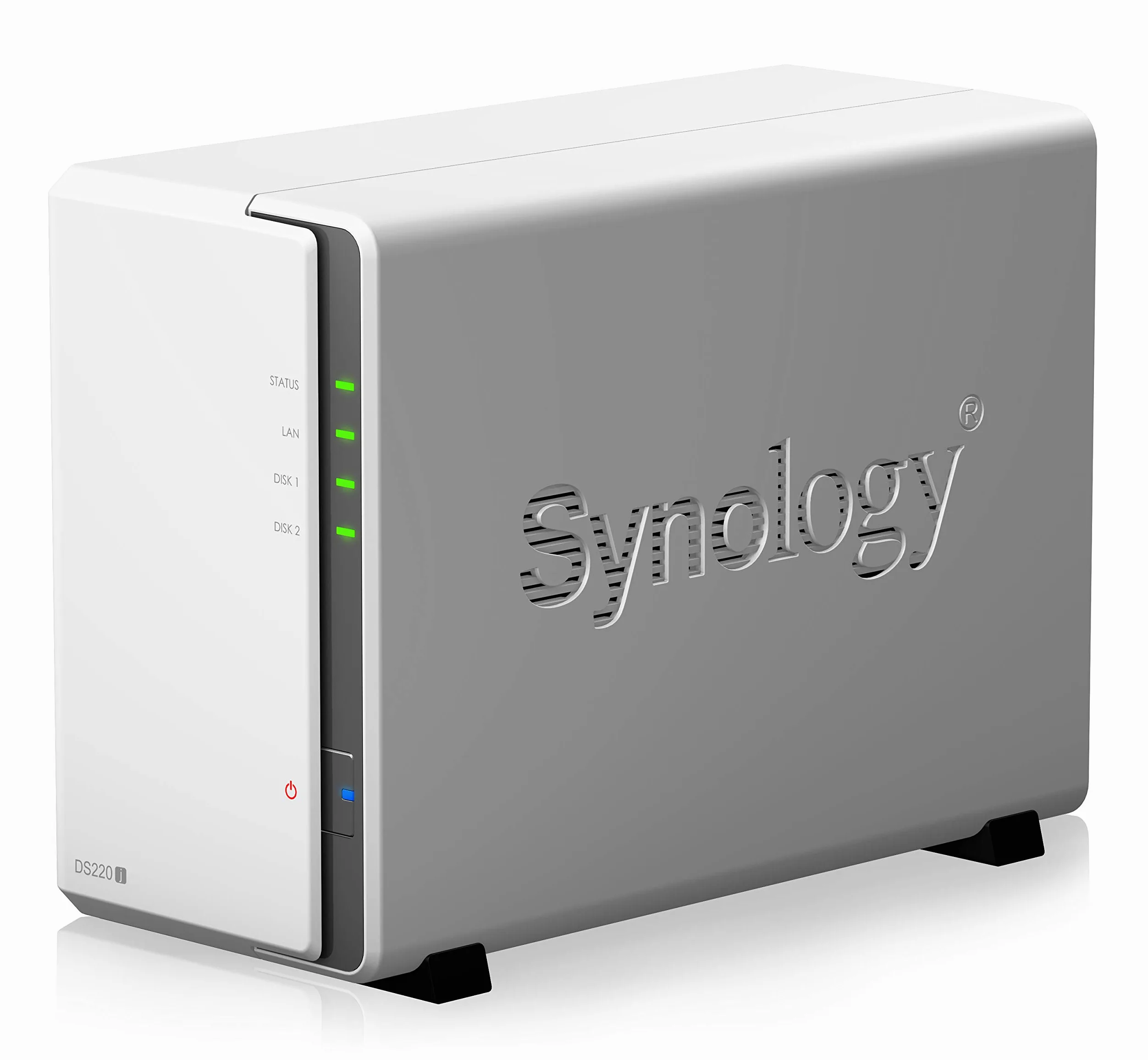 Synology DS220j 16 TB 2 Bay Desktop NAS | Installato con 2 unità IronWolf Seagate da 8 TB