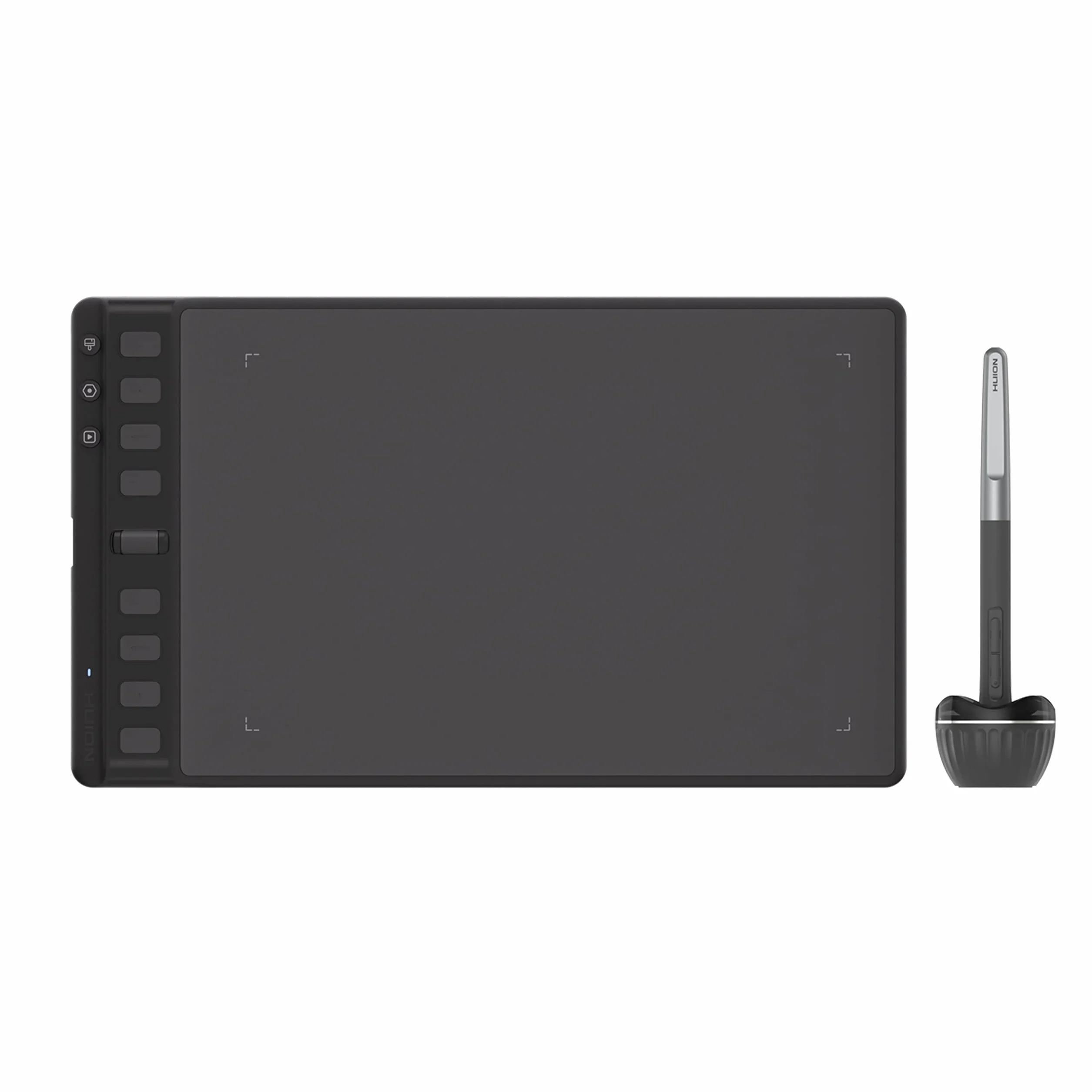 HUION Inspiroy 2 M Tavoletta Grafica, Nuova Penna Digitale PW110, 8 Tasti di Scelta Rapida Personalizzabili, Scroller Facile da Usare, Ideale per Disegnare, Studiare e Lavorare da Casa(Nero)