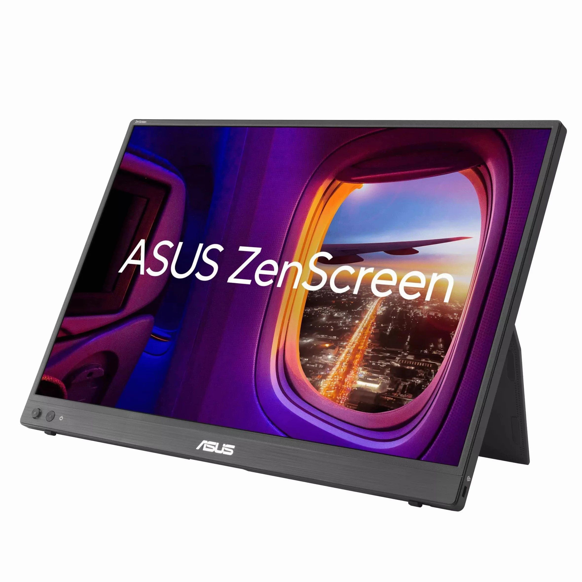ASUS ZENSCREEN MB16FC, Monitor Portatile da 16", WUXGA IPS, Nero | (1920 x 1200), 5ms (GTG), 75Hz, Auto Rotazione, Treppiede, USB-C, Mini HDMI, Flicker Free, Low Blue Light