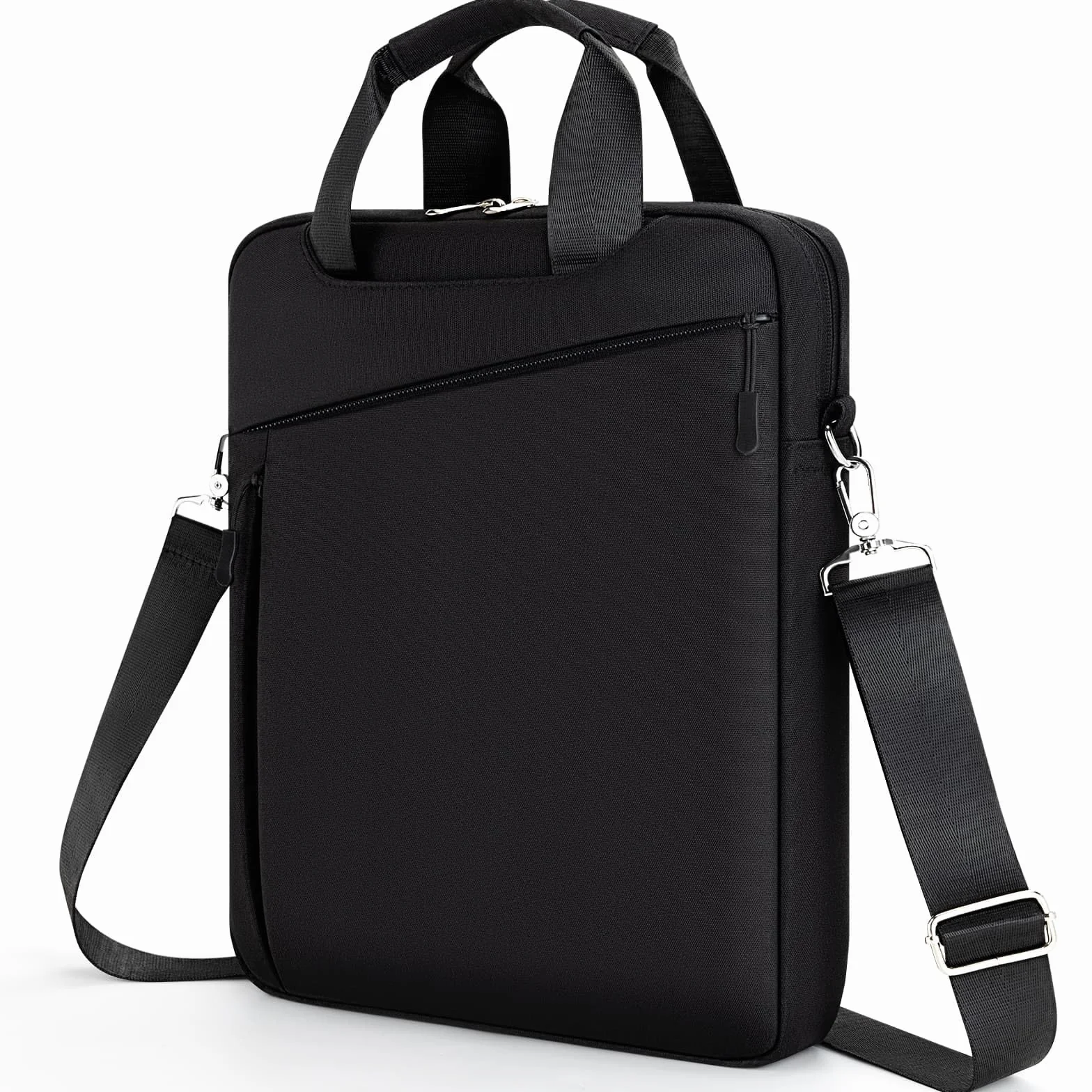 Borsa Porta PC Laptop Portatile per Tablet Custodia14 Pollici MacBook Pro M4 M3 M2 M1(2024-2021)/13,6 Pollici MacBook air M4 M3 M2, borsa Porta Notebook Computer Tracolla, Nero