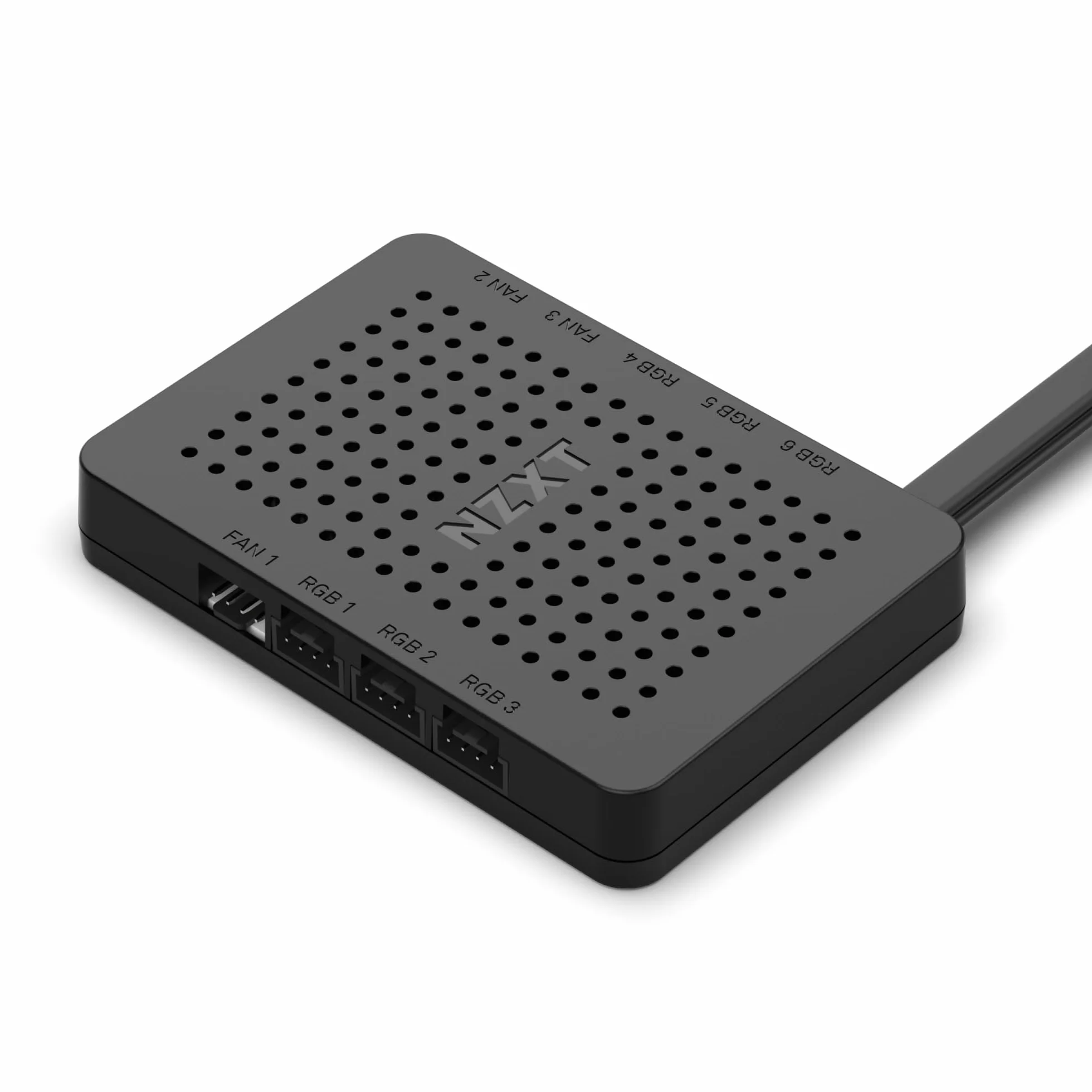NZXT RGB & Fan Controller - AC-CRFR0-B1-6 canali di illuminazione ARGB - 3 canali ventola - Personalizzazione avanzata dell’illuminazione - Nero