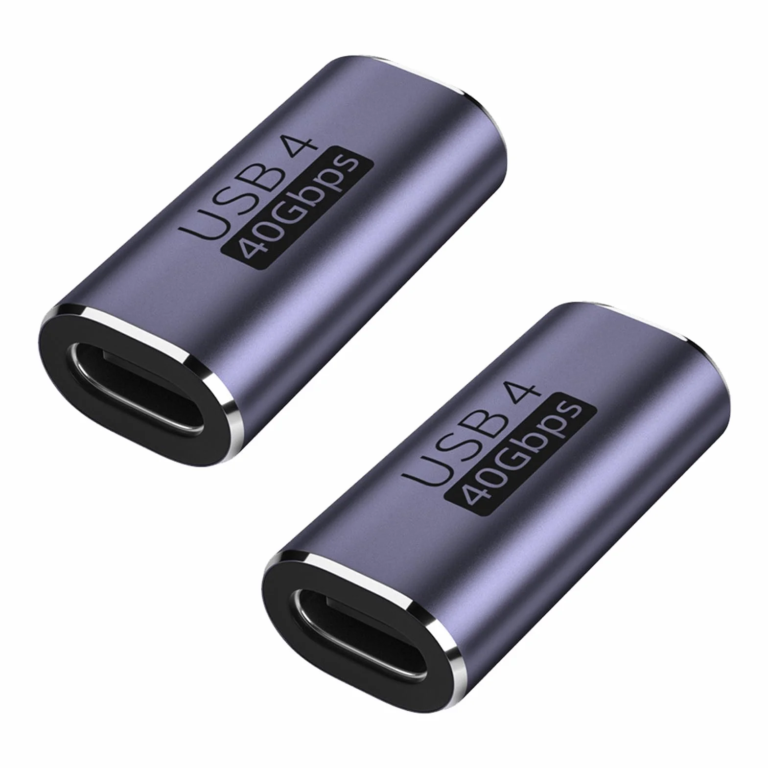 2 Pezzi Adattatore USB C Femmina Femmina, Accoppiatore USB C 3.1 OTG, Estensione 40Gbps, Supporta 8k@60Hz e 100W di Ricarica Rapida, Compatibile con Thunderbolt 3/4 e Dispositivi Tipo C