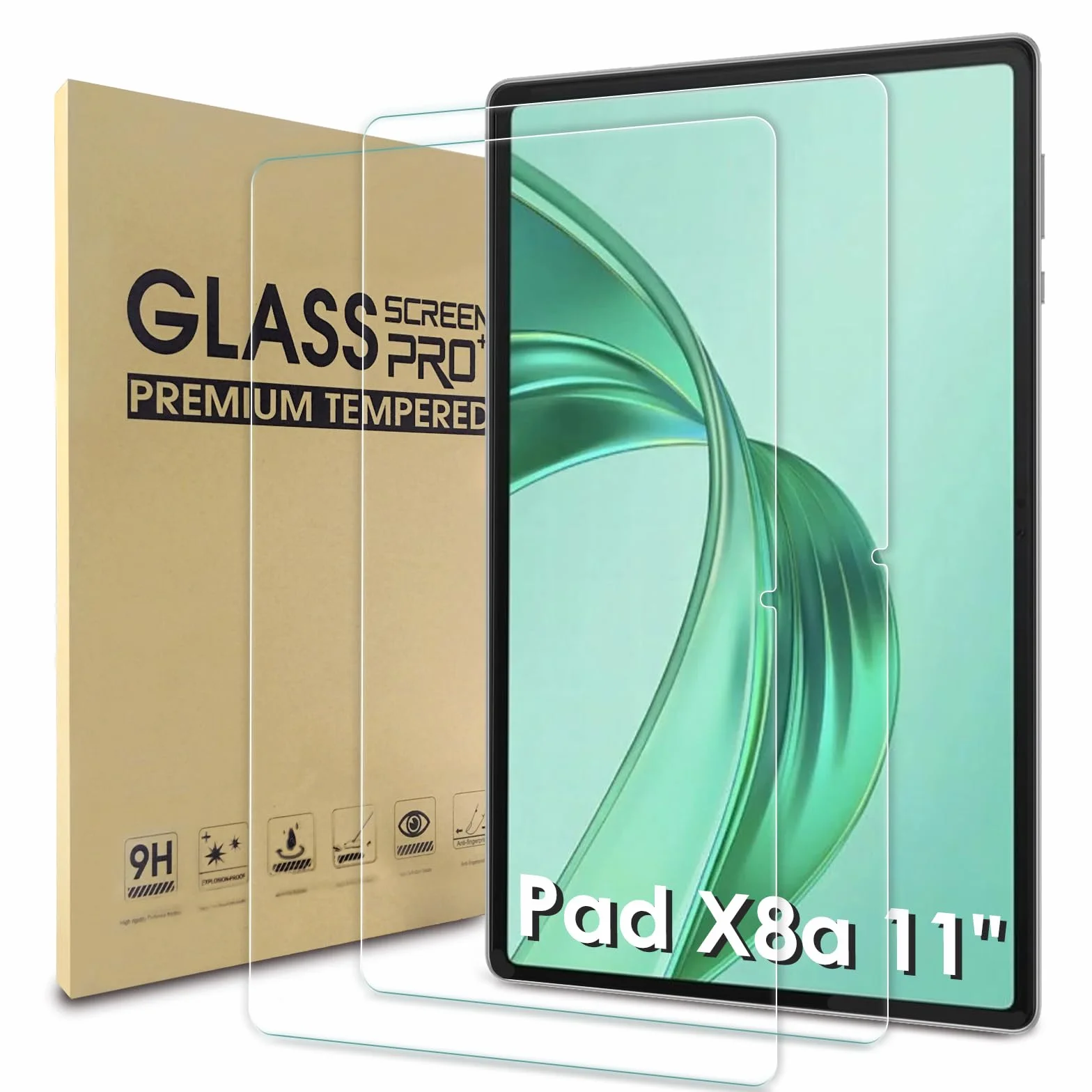 Vetro Temperato Honor Pad X8a 11" 2 Pezzi Pellicola Protettiva 9H Anti Graffio