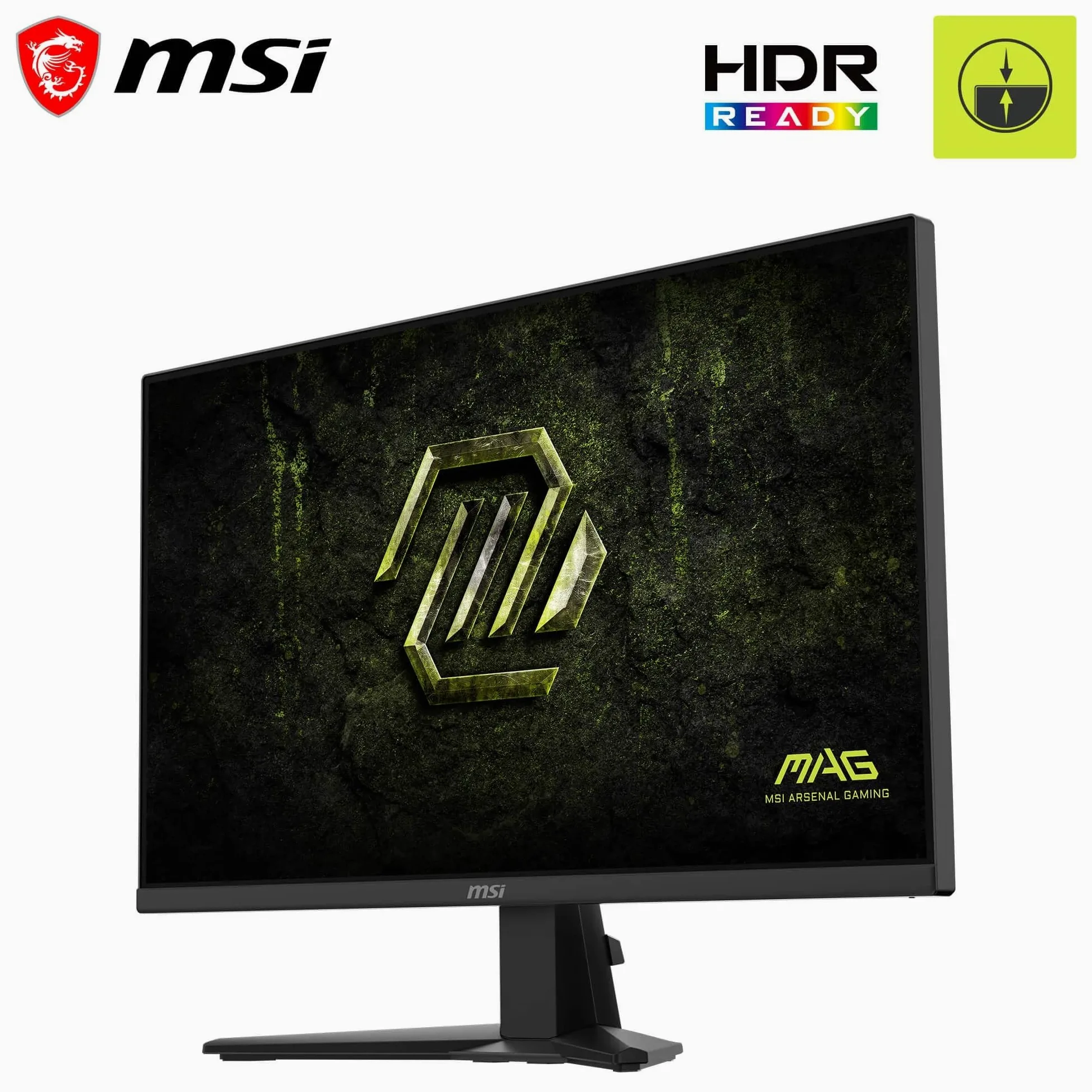 msi MAG 275FA E20 Monitor Gaming 27" FHD 1920x1080 Rapid IPS, 200 Hz, 0,5 ms, HDR Ready, Adaptive Sync, Eye Care, AI Vision, HDMI 2.0b, DP 1.2a, senza cornice, compatibile VESA