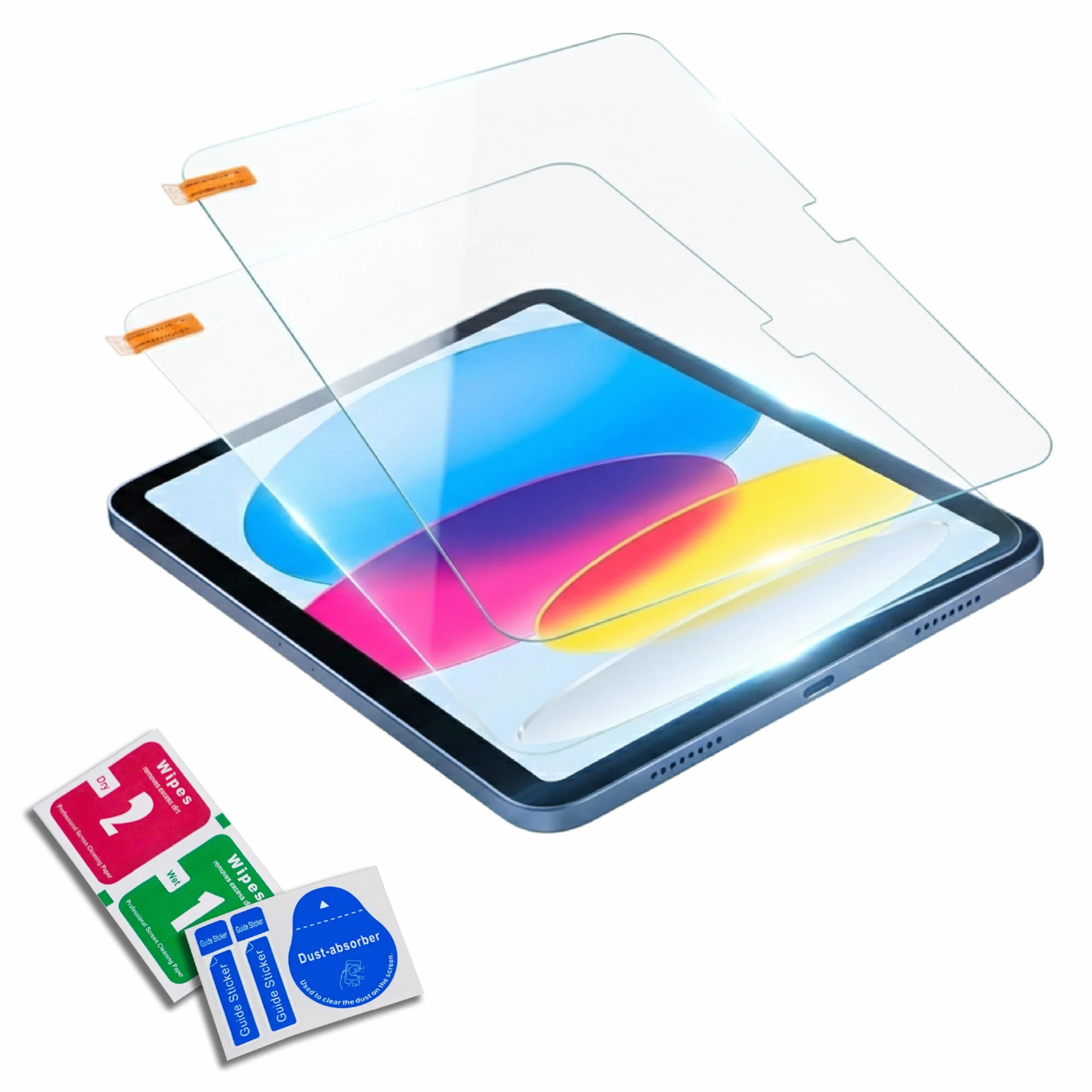 Pellicola Protettiva Vetro Temperato per iPad 10ª Generazione 10.9", Antiurto Antigraffio