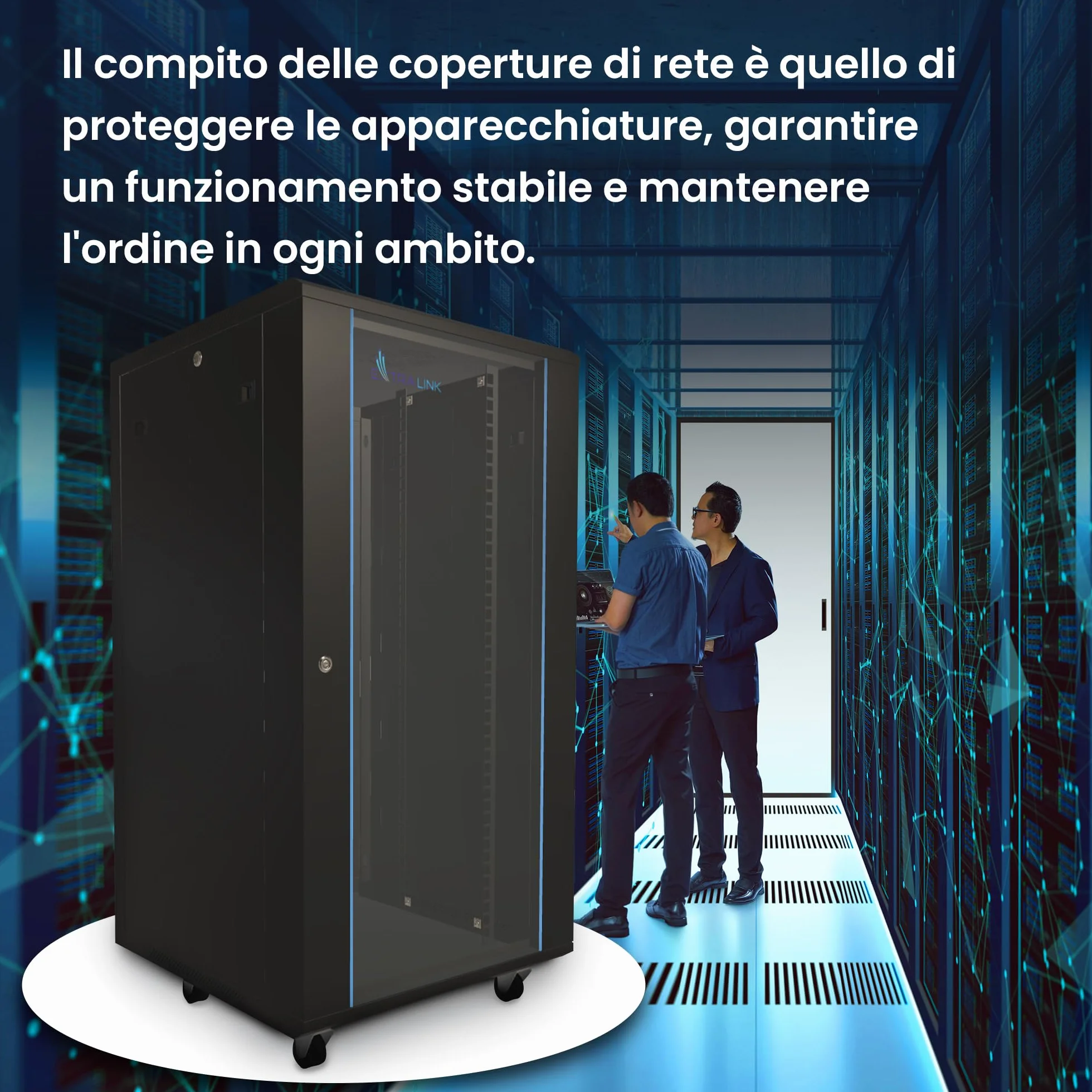 Armadio di rete da 19 pullici 27 U 600x600 pannelli laterali rimovibili autoassemblati Armadio rack 19 pollici per UPS Switch vetro temperato nero Armadio rack per server