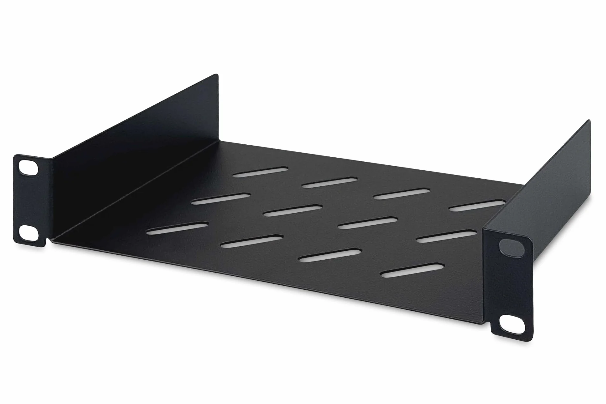 DIGITUS Scaffale 1U 10 pollici (254 mm) Lamiera d'acciaio perforata Nero