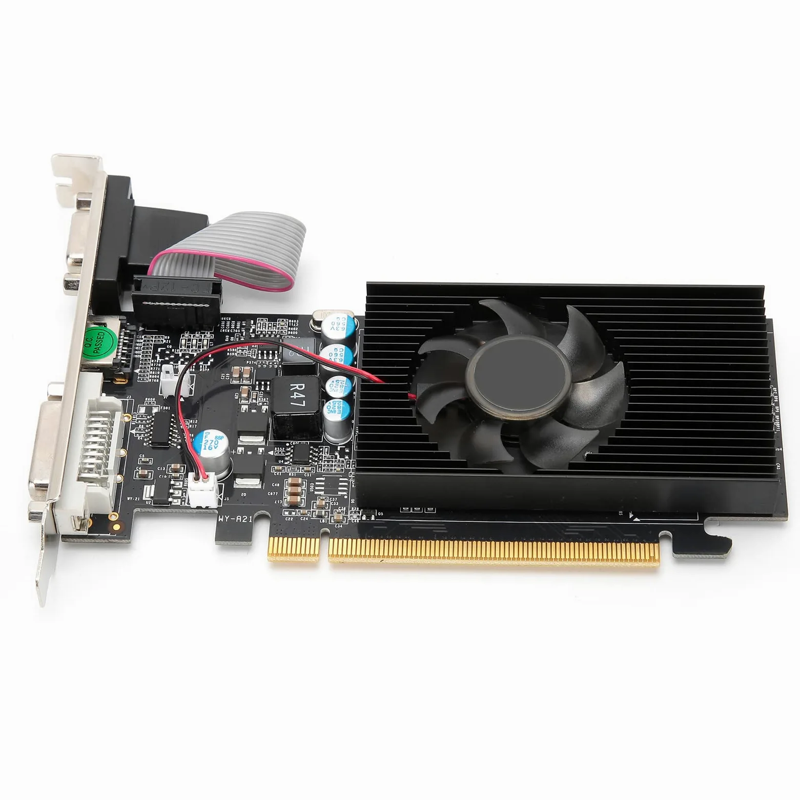 VBESTLIFE Scheda Grafica GT210 1G, DDR2, 64 Bit, PCI Express 2.0, 532 MHz, Scheda Video per PC Desktop Che Supporta API 3D DirectX 10