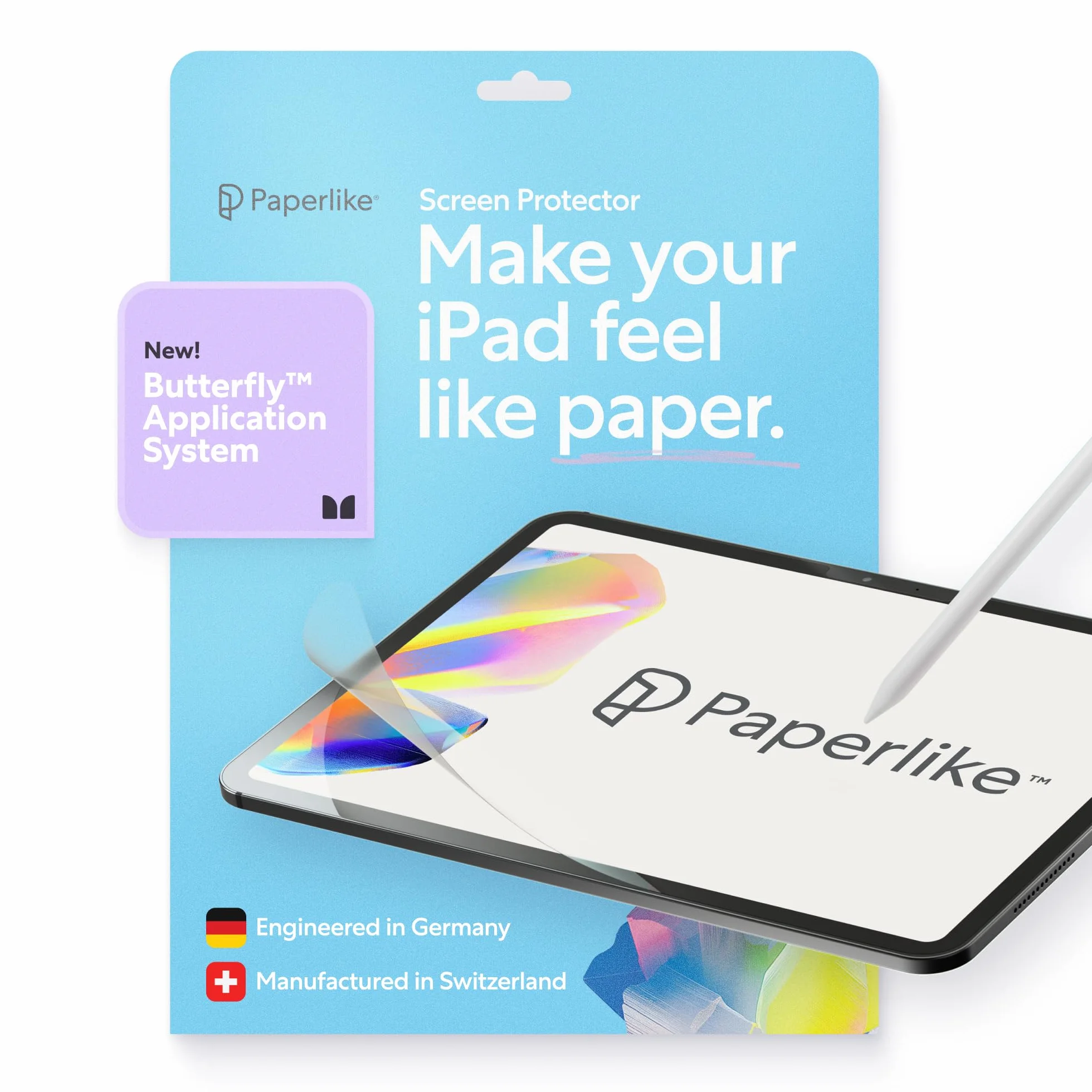 Paperlike® 3 Proteggi Schermo per iPad Air 13 pollici M4 M3 M2 & iPad Pro 13 pollici M5 M4 – Vera Sensazione Carta, Installazione Anti-bolle, Protegge Punta Pencil