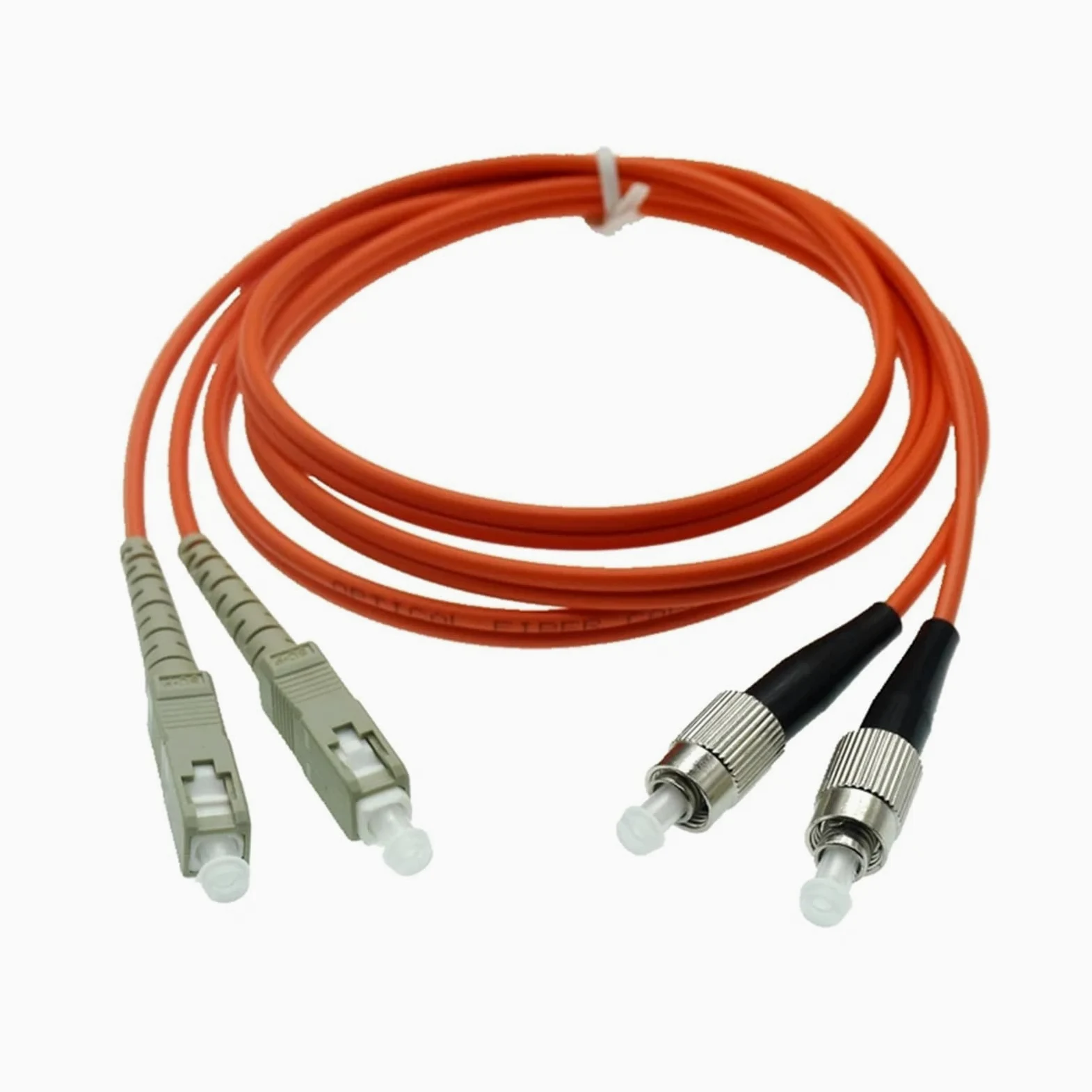 Cavo jumper in fibra ottica dual core multimodale Gigabit di grado portante Cavo multimodale doppio da LC a SC a FC a doppio cavo ST(Double SC-SC,30M)