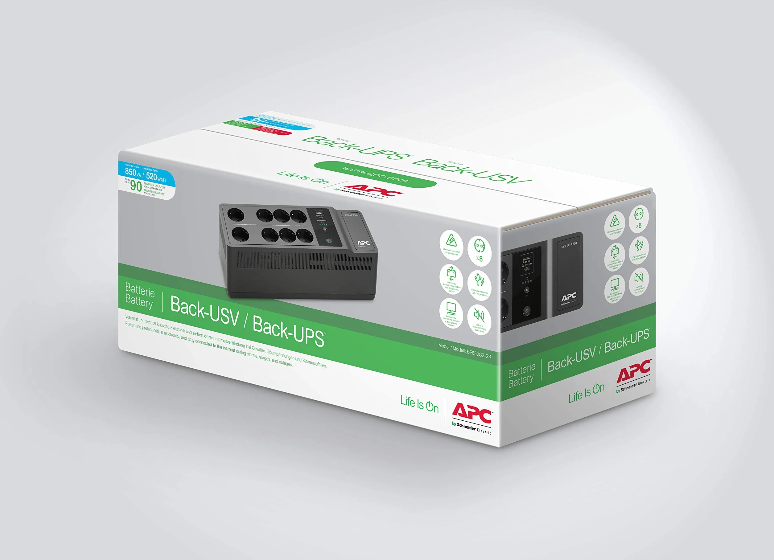 APC Back-UPS BE850G2-GR USV Wechselstrom 230 V Offline-USV