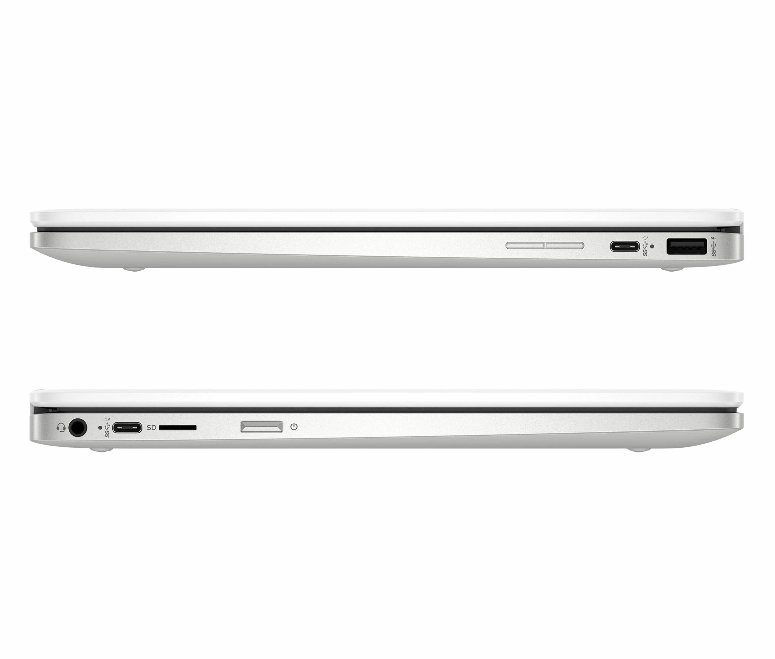 HP Chromebook x360 - Computer portatile da 14" Touch, Intel Celeron N4120, 4 GB DDR4 di RAM, 64 GB eMMC, Intel UHD Graphics 600, Sistema operativo ChromeOS, Tastiera QWERTZ, Germini, Bianco