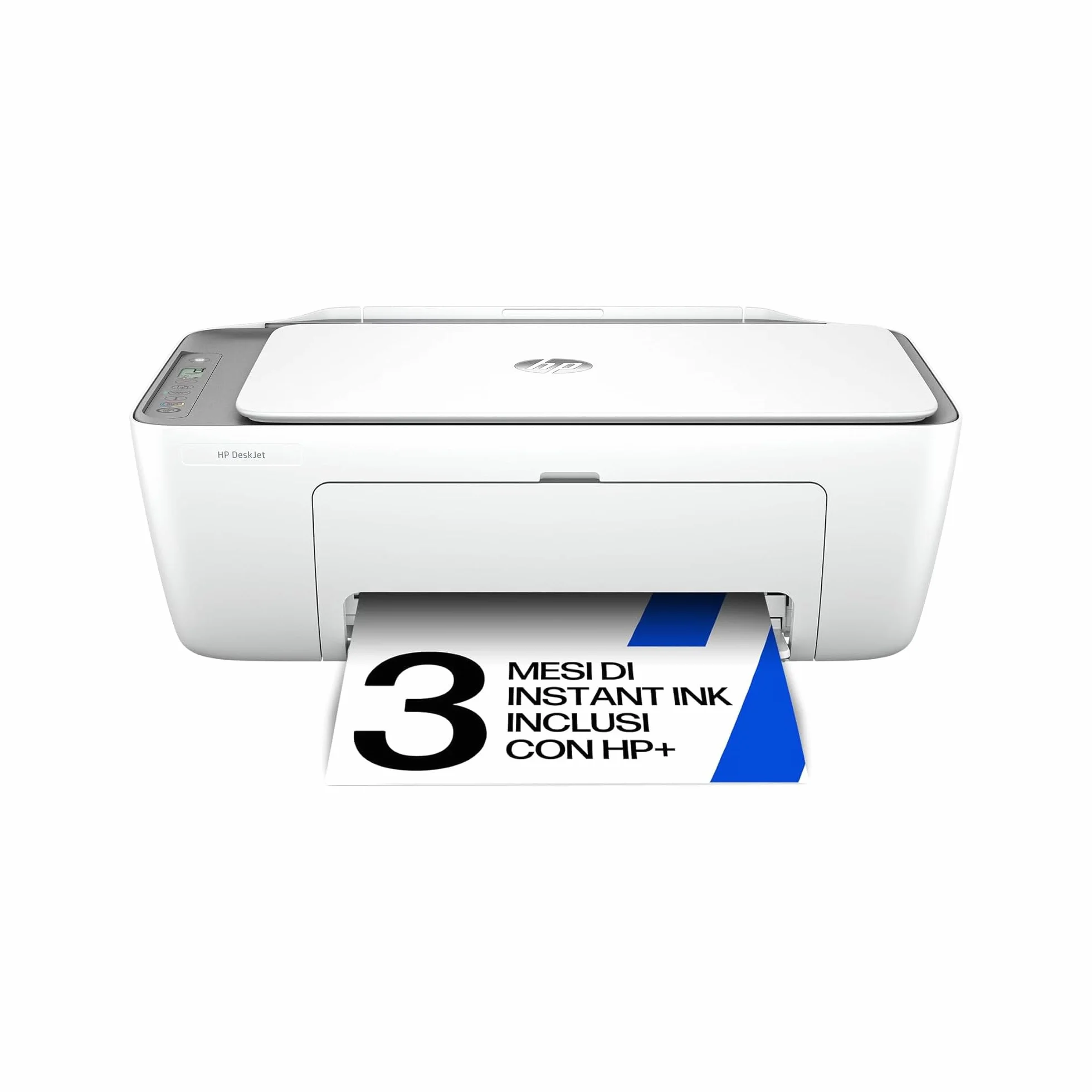 HP DeskJet 2820e Stampante Multifunzione a Getto d'Inchiostro A4 Colori Wi-Fi Bianca