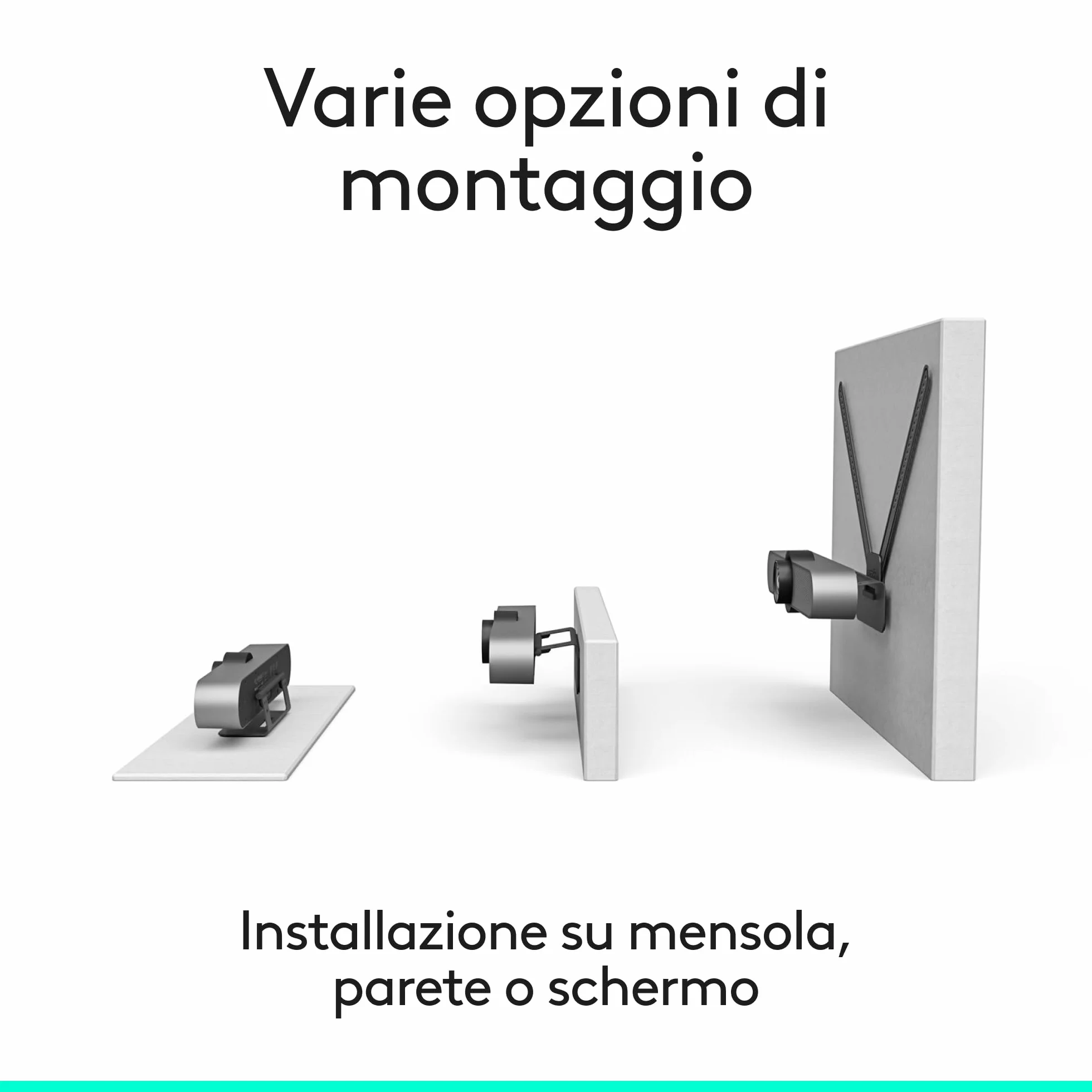 Logitech MeetUp Sistema di Videoconferenza, Ultra HD 4K/1080p/720p, 3 Microfoni/Altoparlanti Regolabili, Ampio Angolo di Visione di 120°, Compatibile con PC/Mac/Portatile/Macbook/Tablet - Nero, 4K