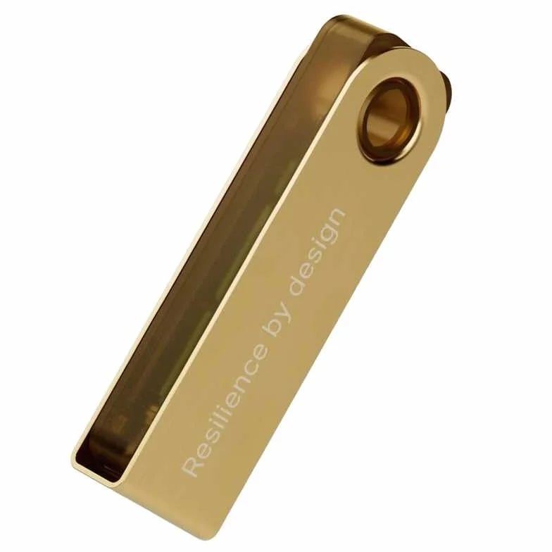 Crypto Hardware Wallet - Nano X Secure Bluetooth Cold Wallet Crypto con chip certificato per Bitcoin, Ethereum, oltre 1000 monete e NFT, oro
