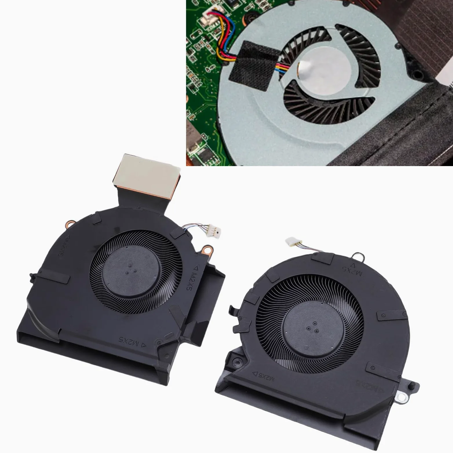 Elprico Ventola di Raffreddamento CPU e GPU per Presomenziale 16-B 16-C TPN-Q265 TPN-Q267 Laptop M75487-001 ND8CC02-20K25 M75488-001 Fan di Raffreddamento con Raffreddamento Rapido e
