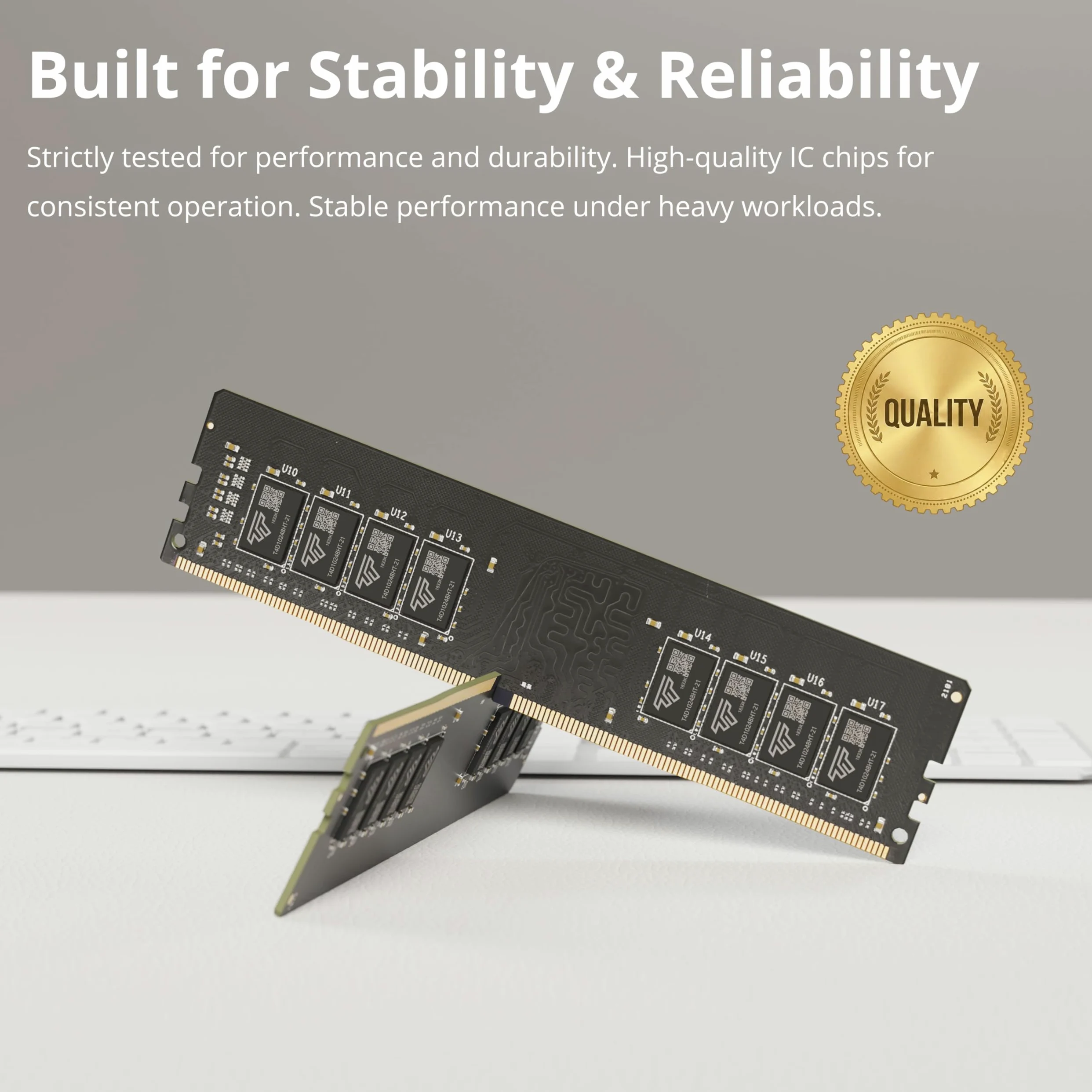 Timetec 8 GB DDR4 3200 MHz PC4-25600 CL22 1.2V non ECC unbuffered Single Rank Progettato per giochi e grafica Compatibile con AMD/Intel Desktop PC Aggiornamento modulo RAM