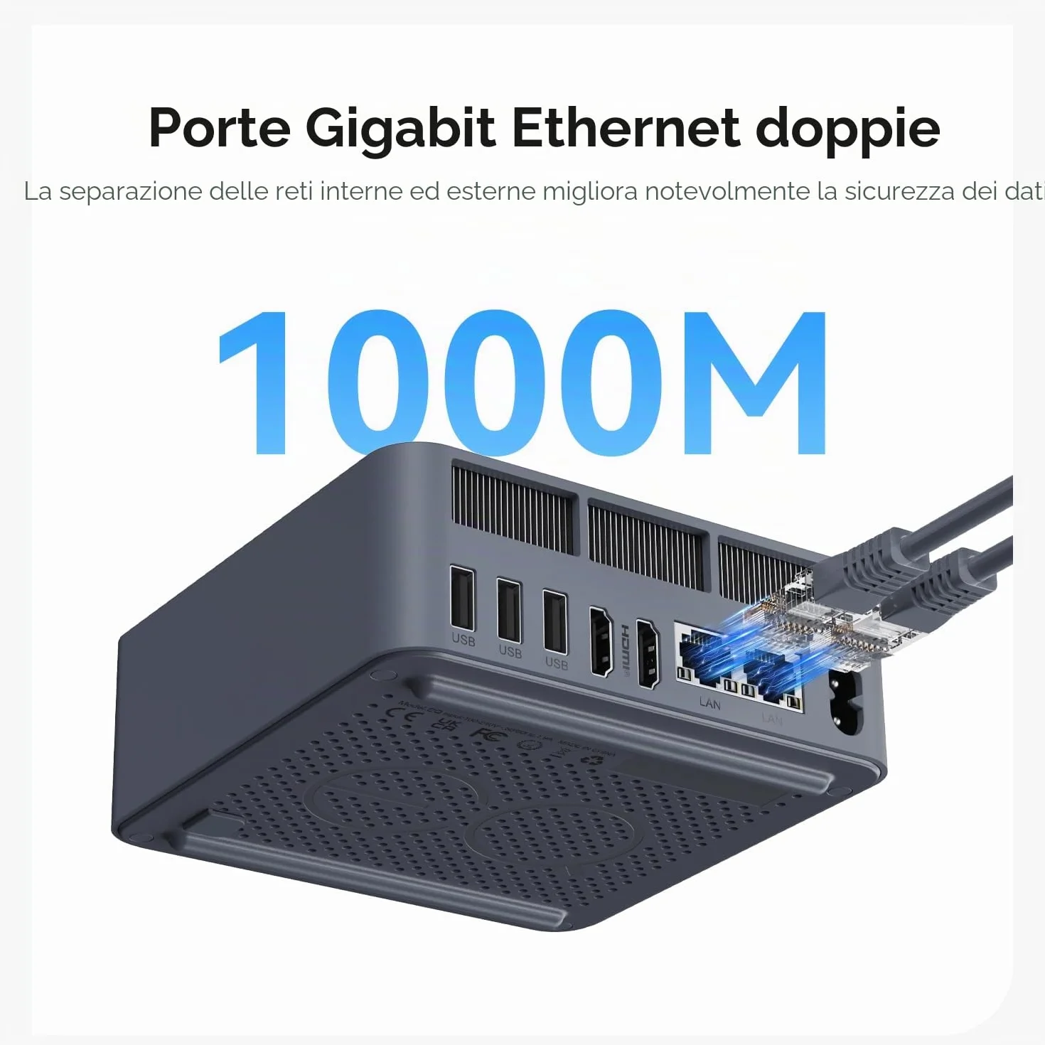 Beelink EQi13 Mini PC Intel Core i5 13500H 16GB DDR4 500GB SSD Windows 11 Pro 4K Dual Display WiFi 6