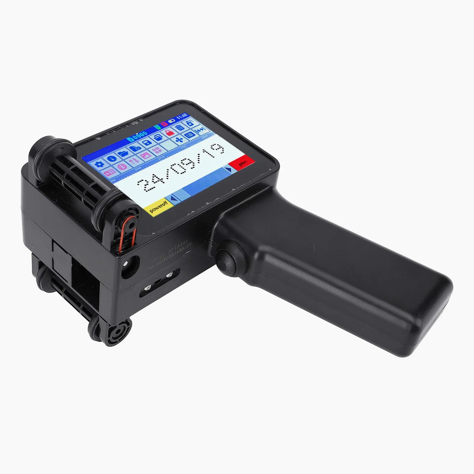 Pistola per Stampante a Getto D'inchiostro Portatile, Portatile per Stampante per Etichette con Codice Bidimensionale con Codice a Barre QR