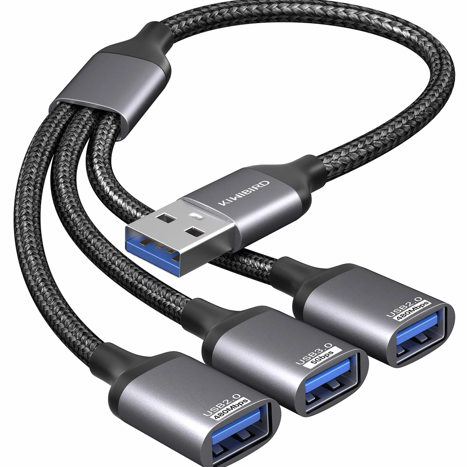 Sdoppiatore USB 3.0, splitter USB 2.0, cavo USB doppio maschio uscita femmina per ricarica, alimentazione e dati compatibile con PC portatile, TV, Mac, PS5 PS4, Xbox, mouse tastiera, stampante