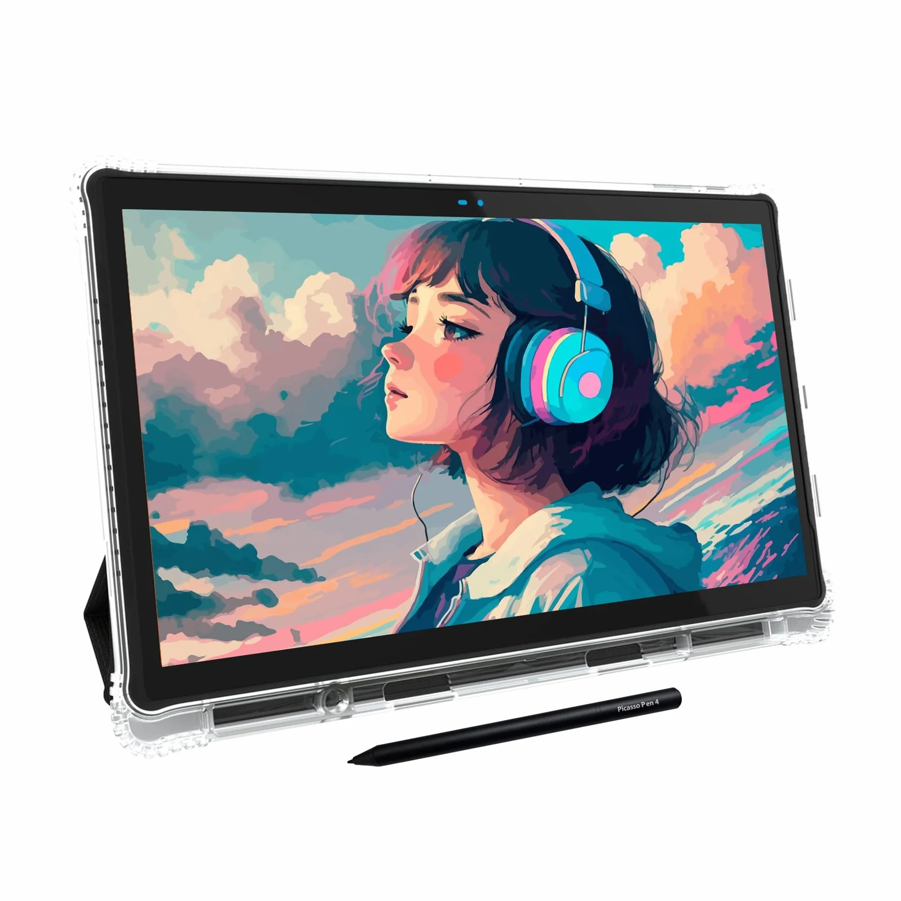 PicassoTab X14 Tavoletta Grafica Standalone • Nessun Computer Necessario • Ampio Schermo Laminato da 14" • App di Disegno PRO e Tutorial • Stylus Pen • Tavoletta Grafica Portatile per Artisti • X14