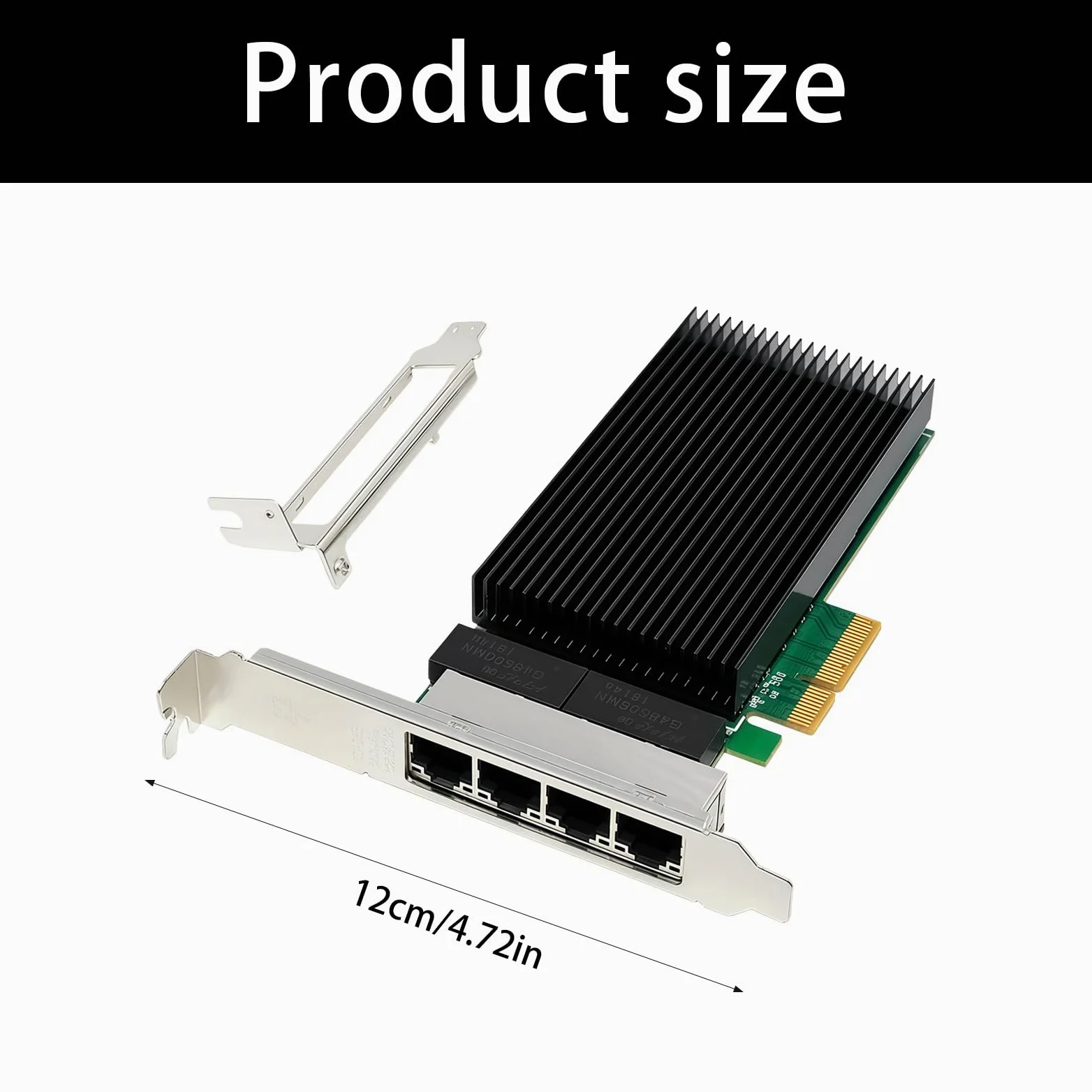 Adattatore rete PCIe RJ45 RJ45 4X da 2, 5 Ghz per controller I226 desktop e server compatibile con IEEE802.3Bz