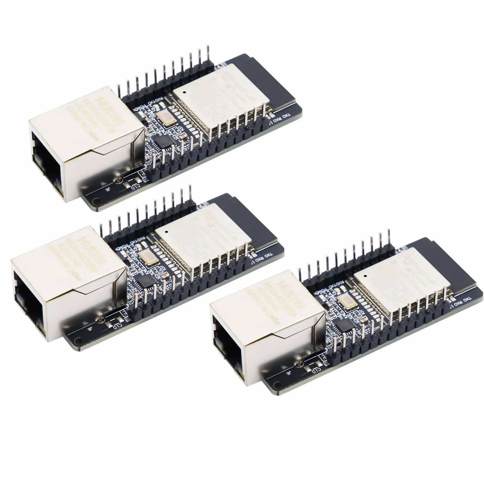 3 pezzi WT32-ETH01 ESP32 ethernet porta seriale integrata Bluetooth + modulo WiFi Combo Gateway