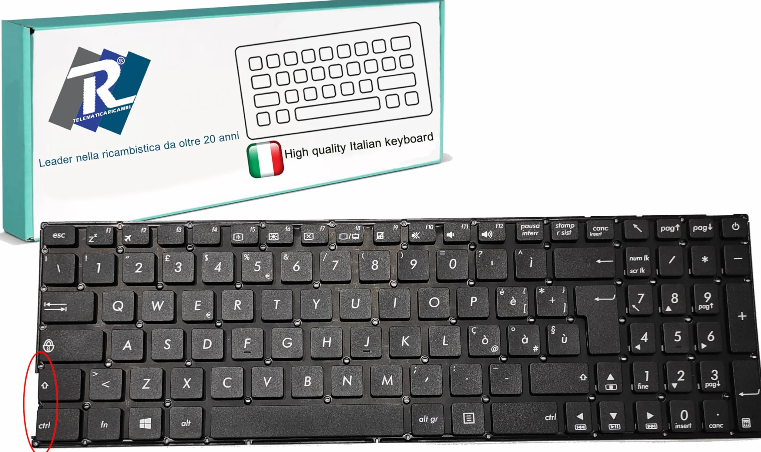 Tastiera Italiana per ASUS F540 X540 K540 R540LJ Compatibile