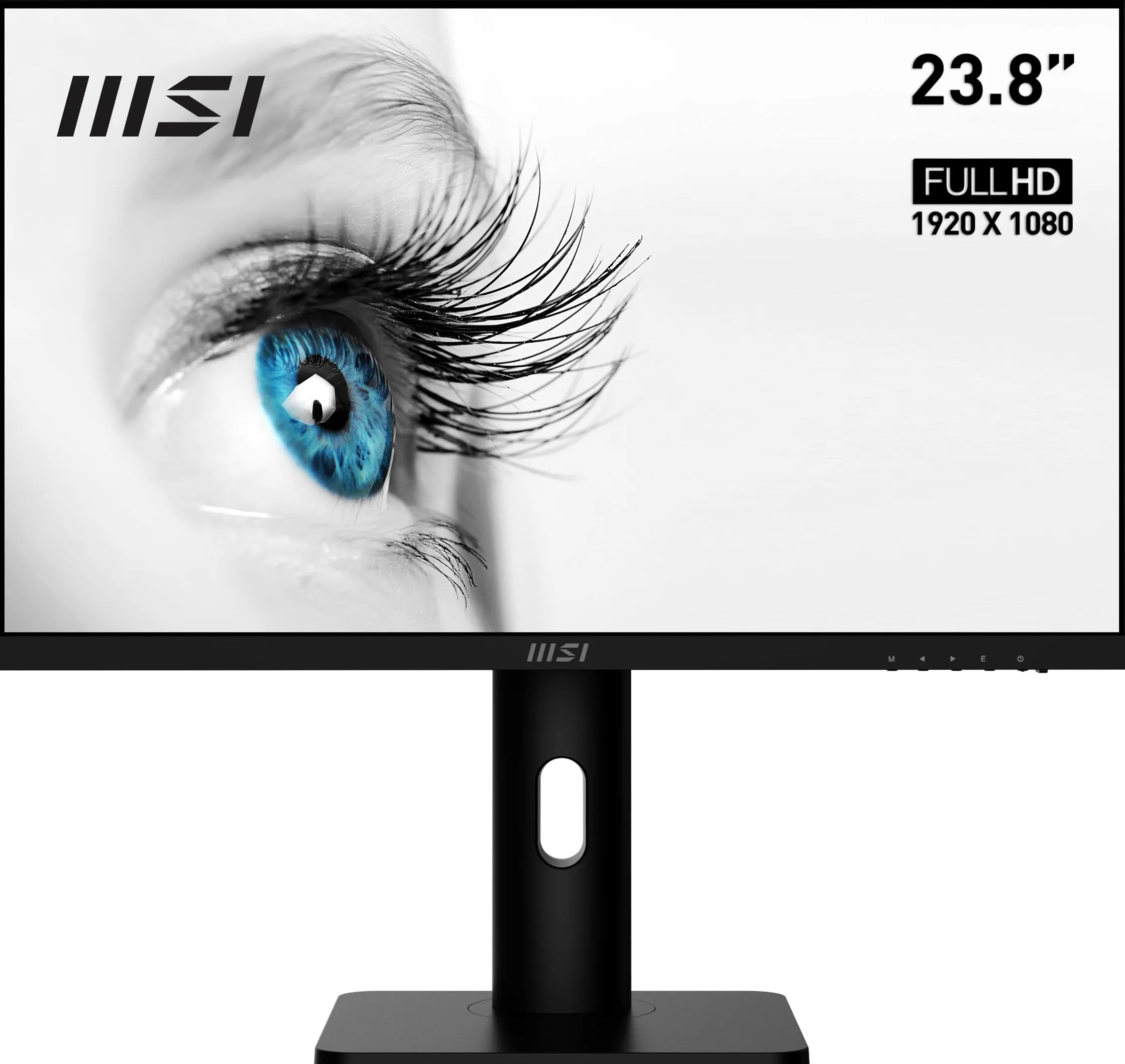 msi PRO MP243P Monitor 24", IPS, 16:9 FHD (1920x1080), 75Hz, 5ms, stand regolabile, speaker integrati, Eye-friendly, 1x HDMI e 1x DP, VESA