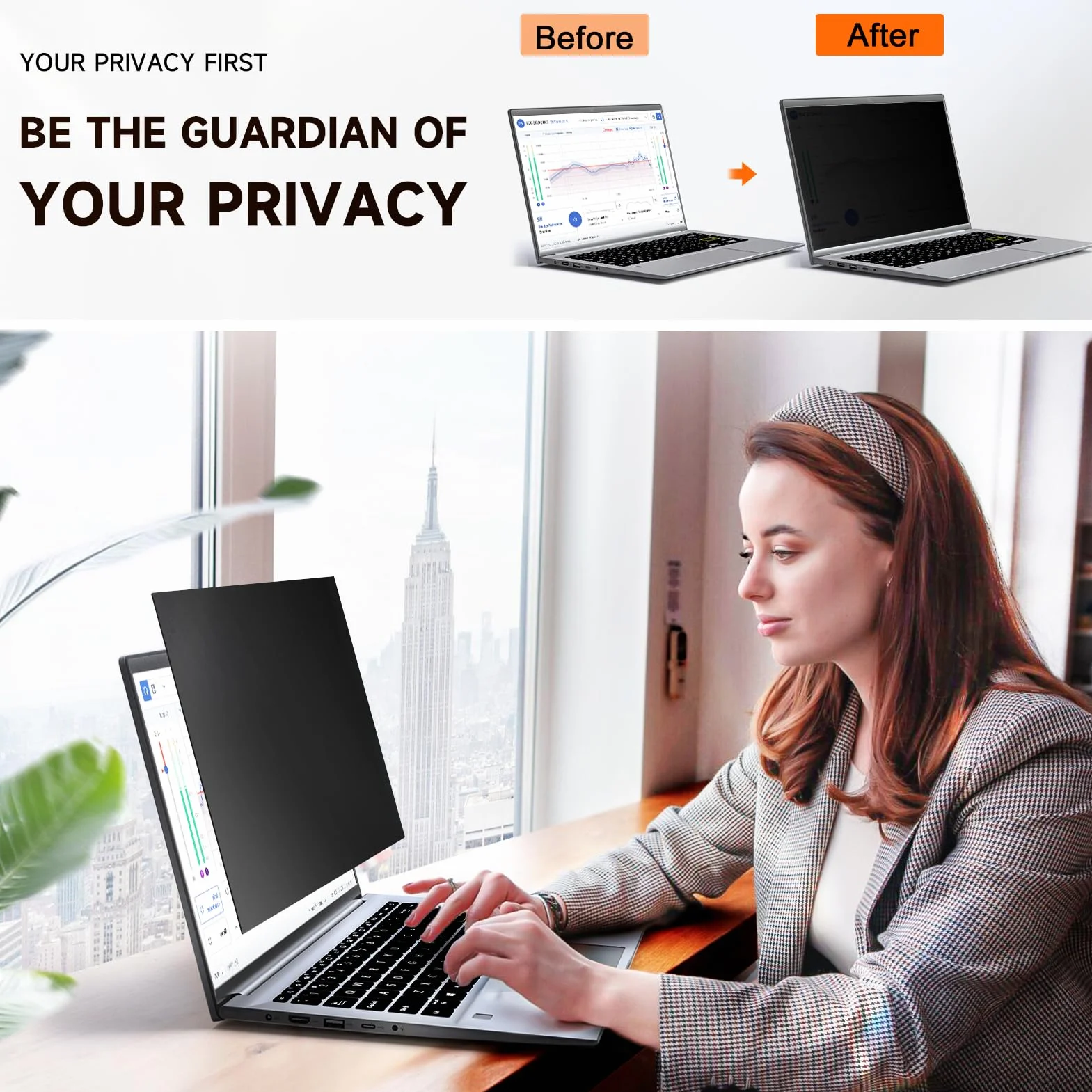 2 Pezzi Filtro Privacy Schermo 15.6 Pollici per 16:9 Laptop, Pellicola Privacy Filter Compatibile con HP/Dell/Acer/Lenovo/Thinkpad/Samsung/ASUS/Sony, Rimovibile Pellicola de Protezione