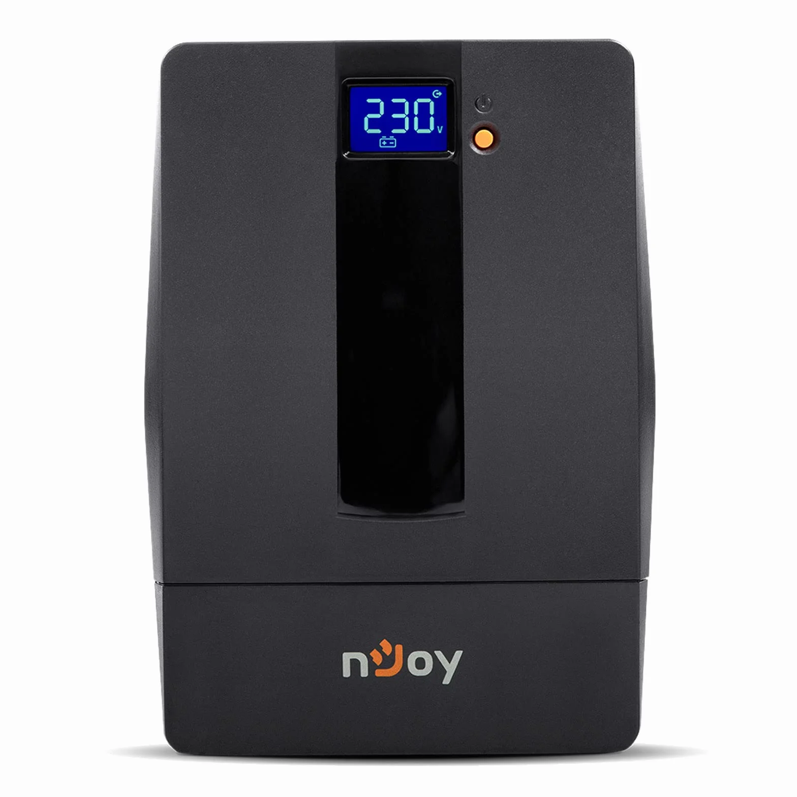 NJOY Horus Plus 1000 Gruppo di Continuità UPS 1000VA 600W | Protezione Blackout e Sbalzi di Protezione | Line Interactive | AVR | Display LCD Touch | 4 Uscite Schuko | USB | Software incluso