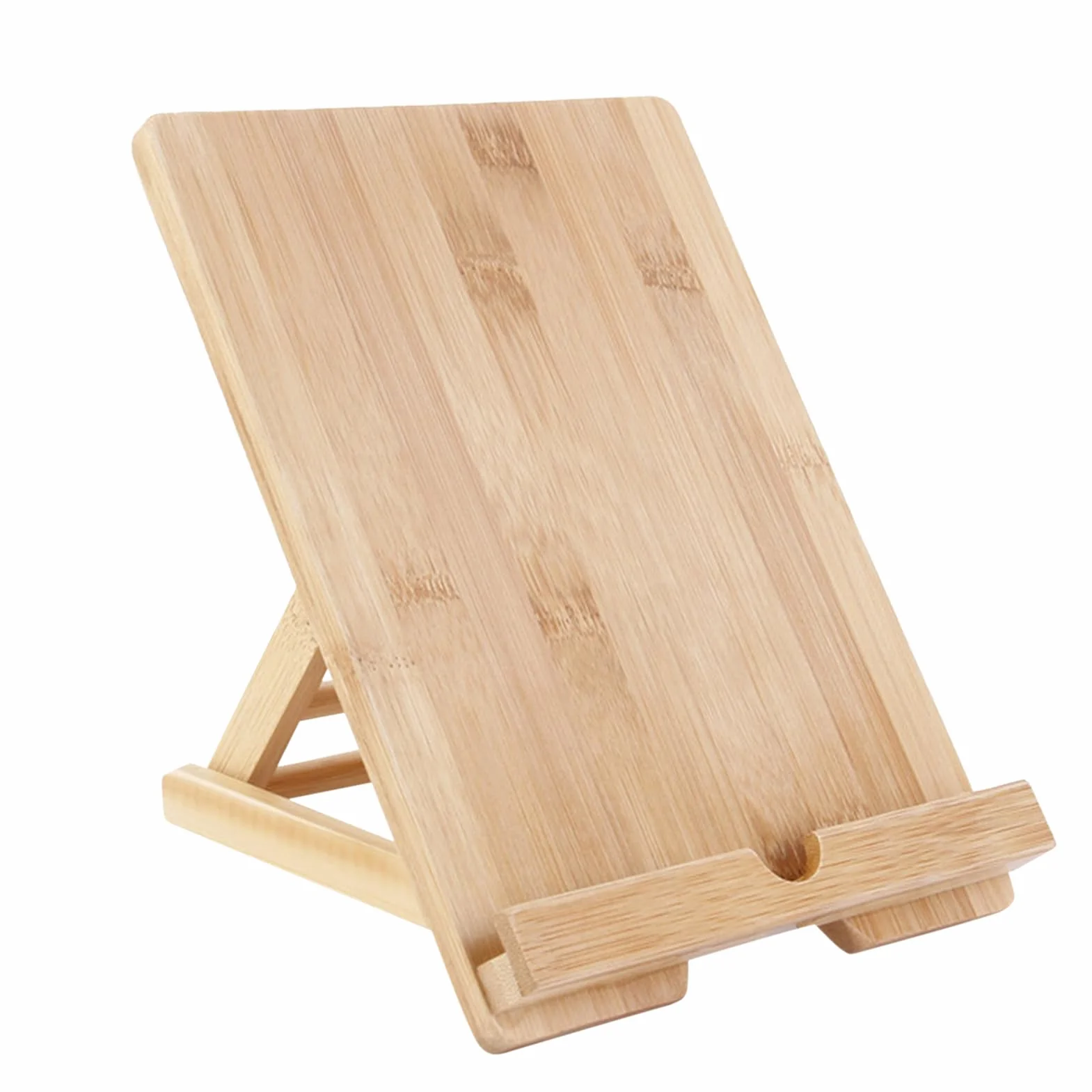 Supporto da scrivania per tablet in legno regolabile pieghevole multi-angolo