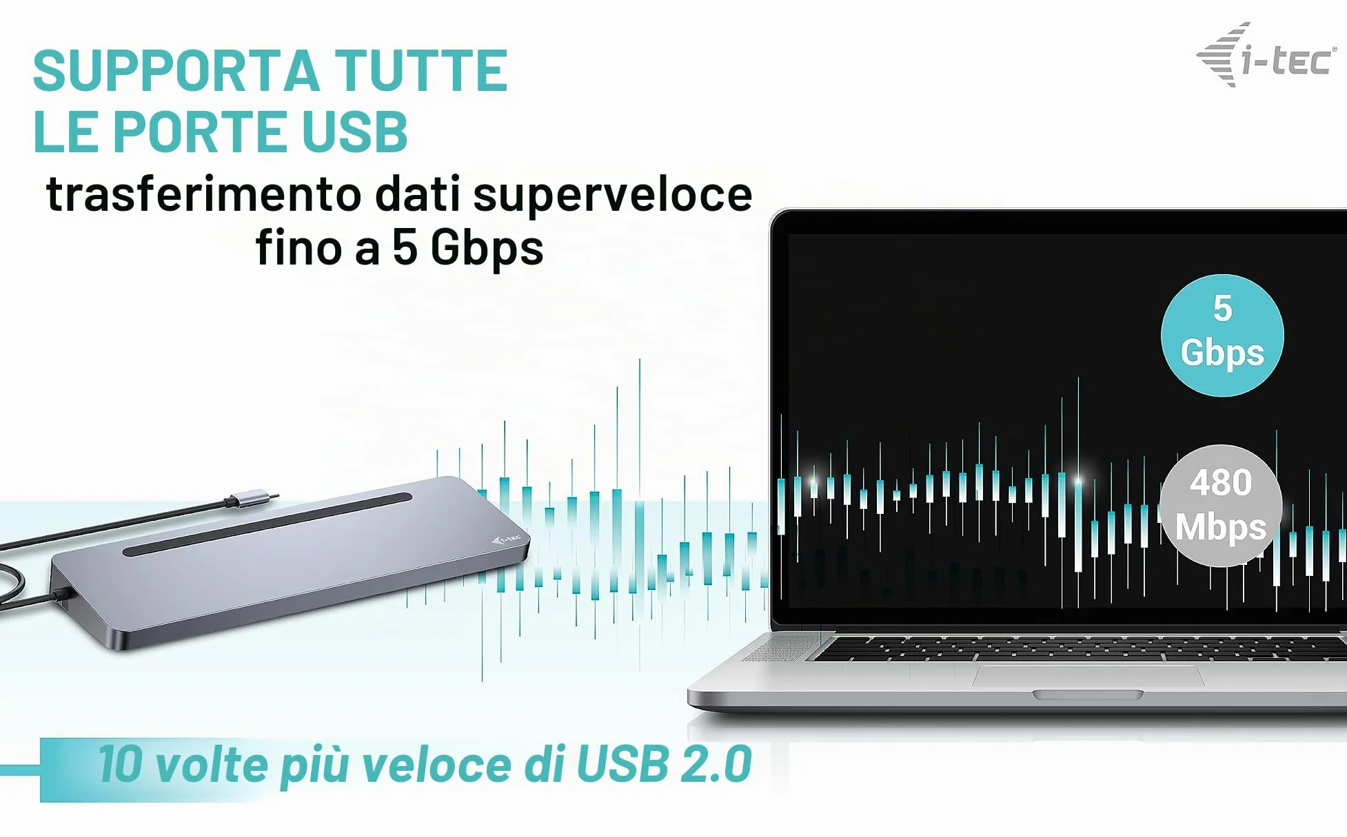 i-tec USB-C Metal Ergonomic 3x 4K Display Docking Station + Power Delivery 100 W (I-TEC USB-C ERGO 3X LCD DOCK - METAL ERGONOMIC 4K DOCK PD 100 W)