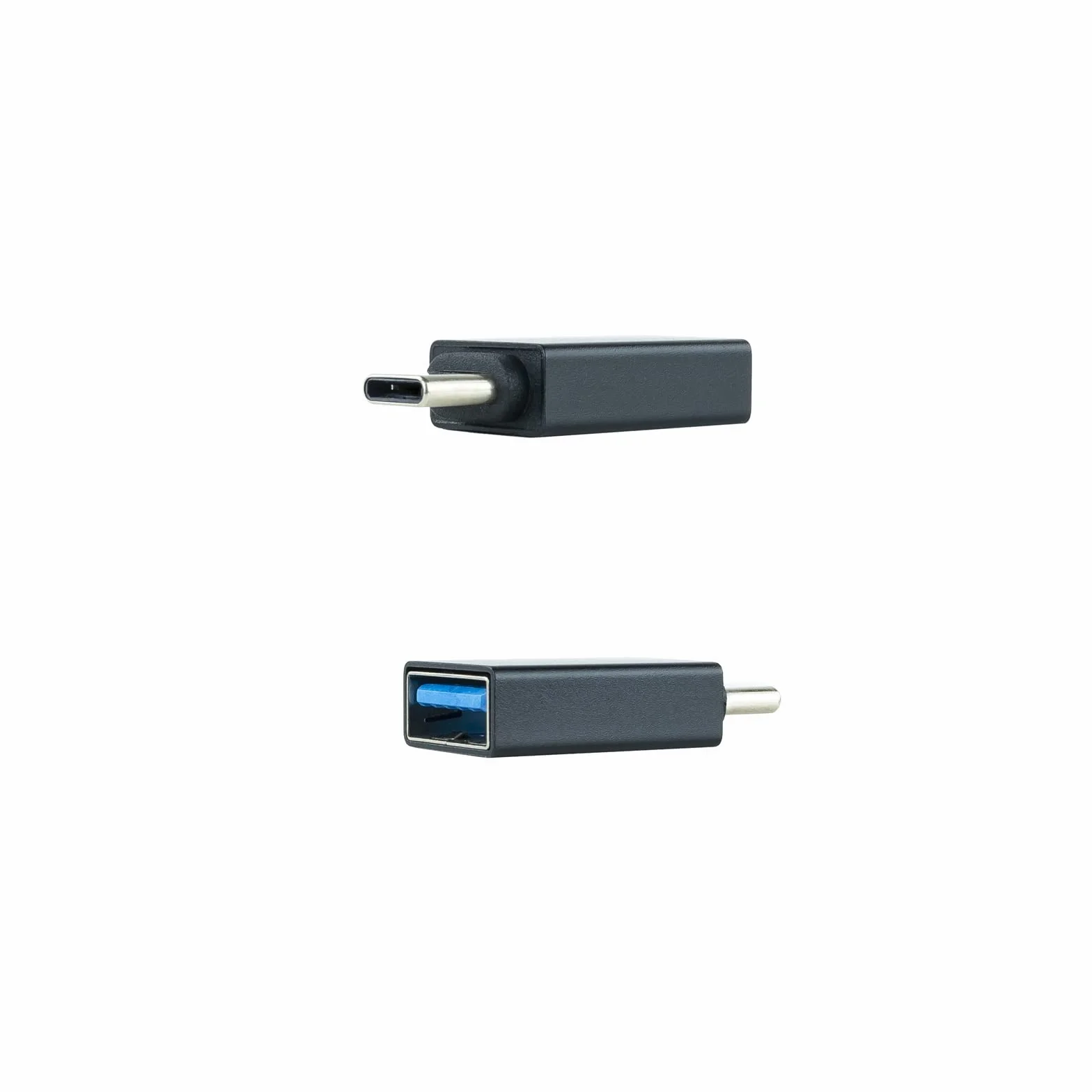 Nanocable 10.02.0010 - Adattatore USB-C verso USB 3.1, USB-C/M-USB-A/H, Alluminio, Noir