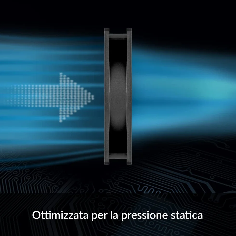 ARCTIC P12 Silent - 120 mm Ventola per PC molto Silenziosa, 0,08 Sone, Sistema Anti-Vibrante, Pressione Statica, Velocità 1050 RPM, 0,08 Sone - Nero