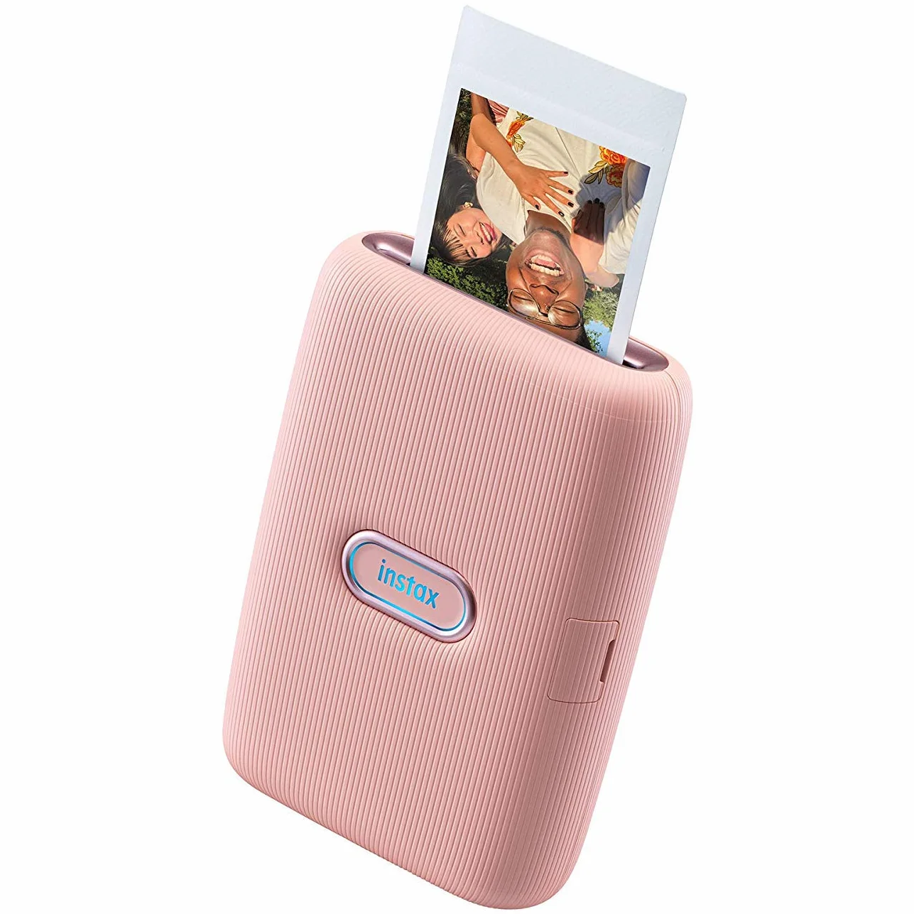 Fujifilm instax mini Link, Stampante Fotografica a Sviluppo Istantaneo per Smartphone, Connessione Bluetooth tra Stampante ed App Dedicata, Foto, Formato 62 x 46 mm, Blu (Dusky Pink)