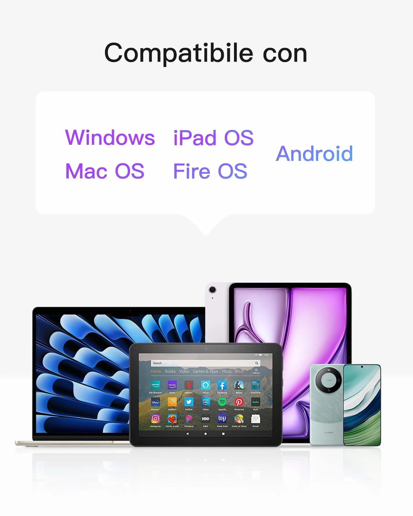Inateck Tastiera Bluetooth con Touchpad Integrato, Tastiera Wireless Ultra Sottile per Tablet PC iPad, QWERTY Layout Italiano Ricaricabile, Compatibile con Windows iPadOS Android, Grigio