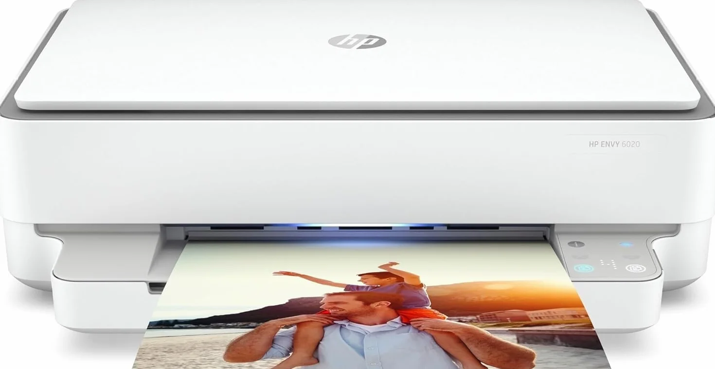 HP Envy 6020 5SE16B Stampante Fotografica Multifunzione A4, Wi-Fi Dual Band, Stampa Fronte/Retro Automatica, Grigia