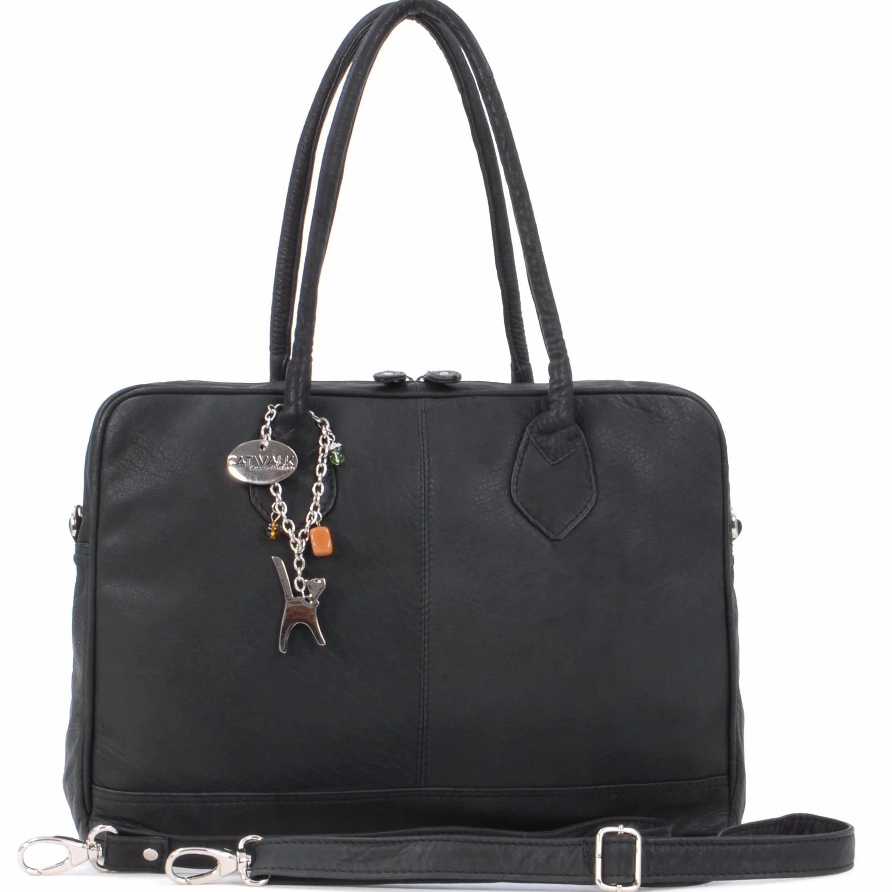 Catwalk Collection Handbags - Grande Borsa Tote Pelle - Borsa a Spalla da Lavoro - Cartella Ufficio Donna - Tracolla Removibile - Grosvenor