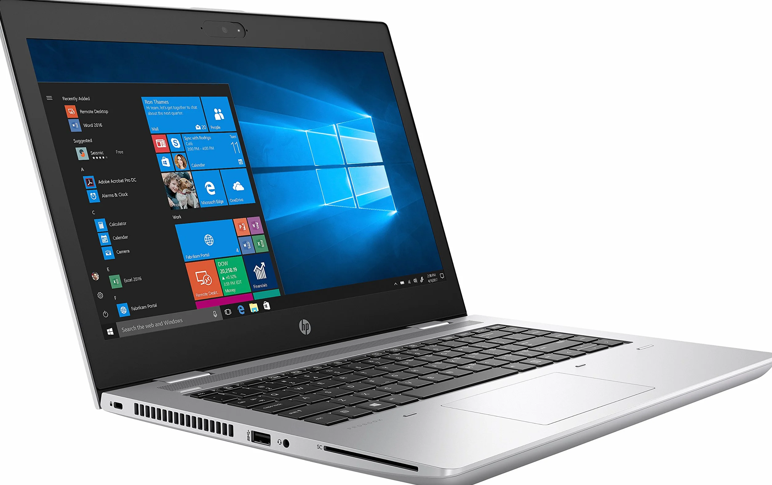 HP ProBook Pc Portatile Notebook Intel i5 8th, Ram 16Gb, SSD 256Gb, Display da 14", WiFi, BT, Cam, Windows 11 Pro + Libre Office (Ricondizionato)