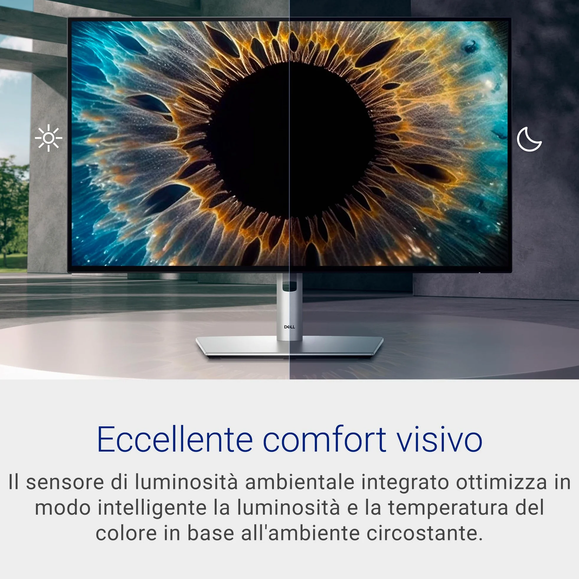 Dell U2724D UltraSharp 27" QHD (2560x1440) Monitor, 120Hz, IPS Black, 5ms, 98% DCI-P3, 2x USB-C, 2x DisplayPort, HDMI, 3x USB, 3 Anni di Garanzia, Argento