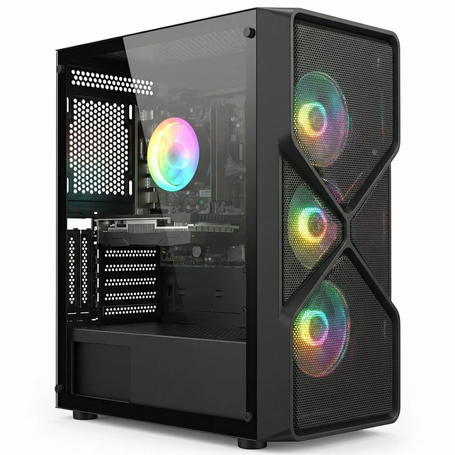 PC Gaming Fisso Core i7 8 gen 4.1 GHz Nvidia RTX 3050 6GB GDDR6 32GB DDR4 RAM 1TB SSD WiFi 6 Windows 11 Pro