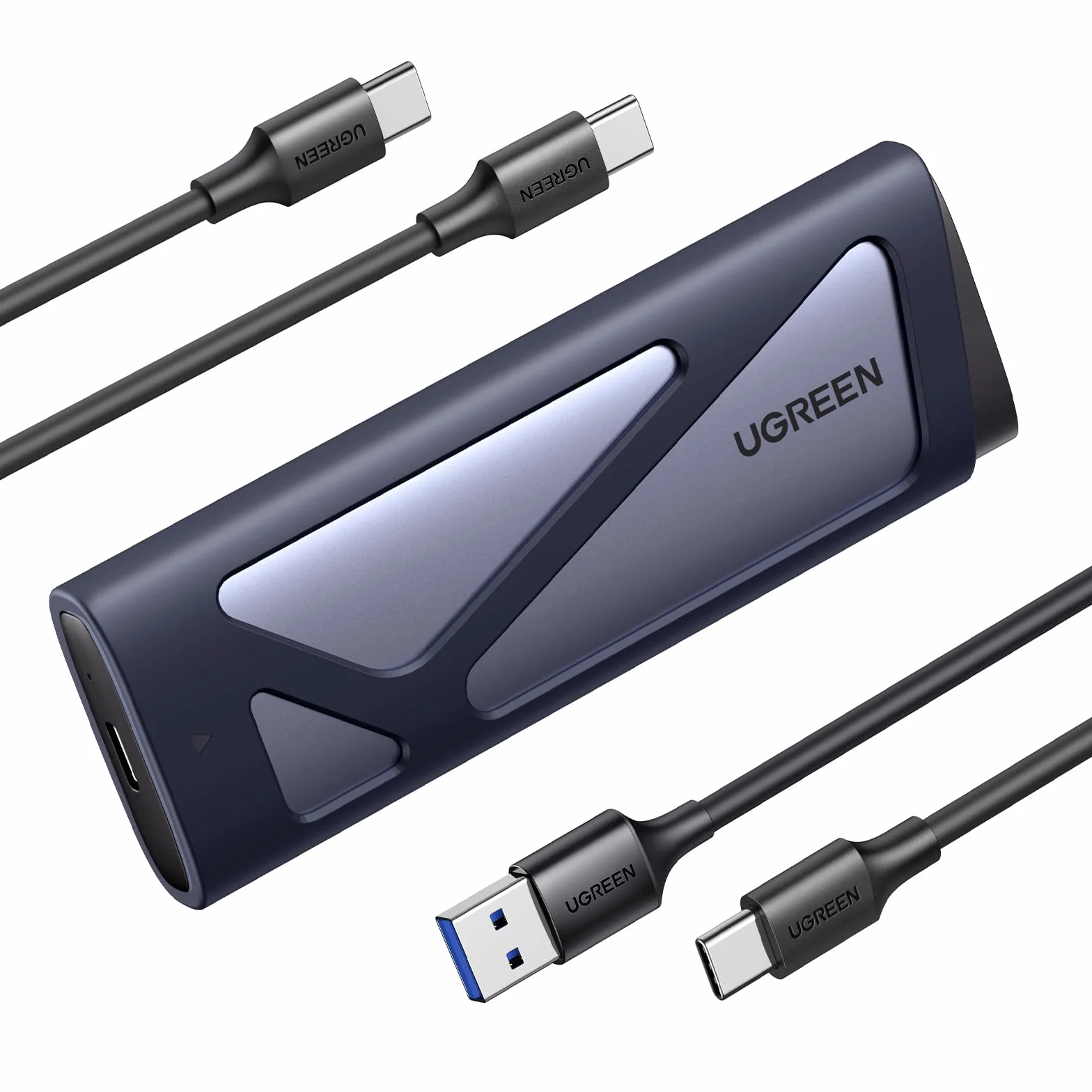 UGREEN Custodia SSD M.2 NVMe & SATA, Case SSD M.2 PCIe NGFF USB C 3.2 Gen 2 10Gbps per M-Key e B&M-Key 2230/2242/2260/2280, Compatibile con 970 Evo Plus, 760P ecc