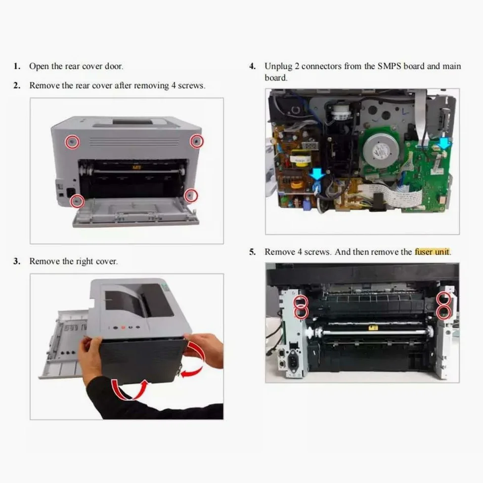 JC91-01079A - Unità fusore CLP-365-3305 Xpress C410 C430 C460 C480, 110 V, 220 V