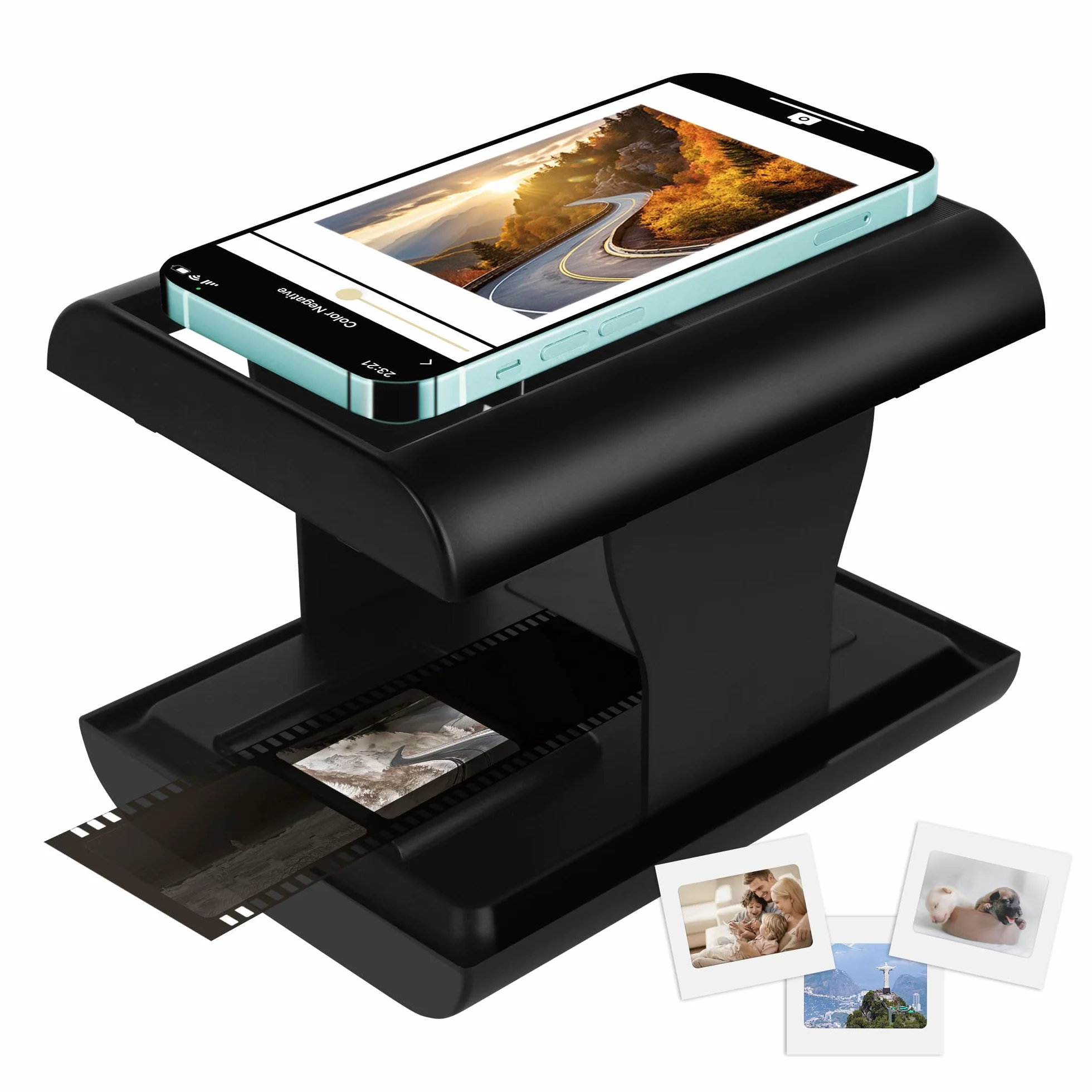 Scanner per pellicole 35 mm, scanner per diapositive e negativi per scansione e salvataggio, scanner per foto digitale