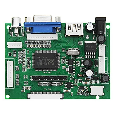 Touch Screen Lcd 1024X600 Da 9 Pollici + Scheda Driver Hdmi/Vga Per Raspberry Pi
