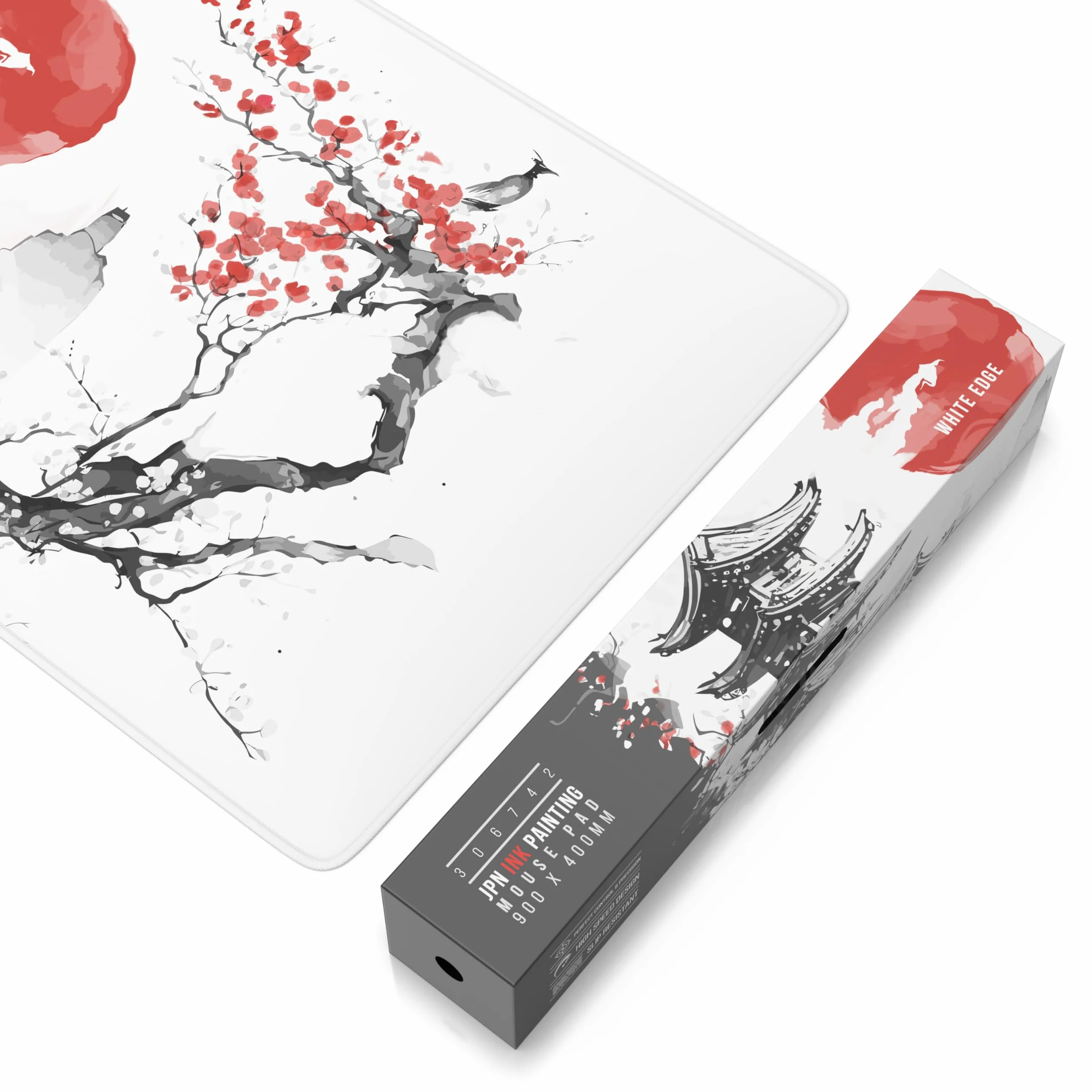 TITANWOLF Tappetino per Mouse XXL 900 x 400 – Office Mousepad – Controllo preciso del Mouse migliora la velocità e la precisione – Tenuta Stabile – Lavabile – Sottomano per Ufficio e casa