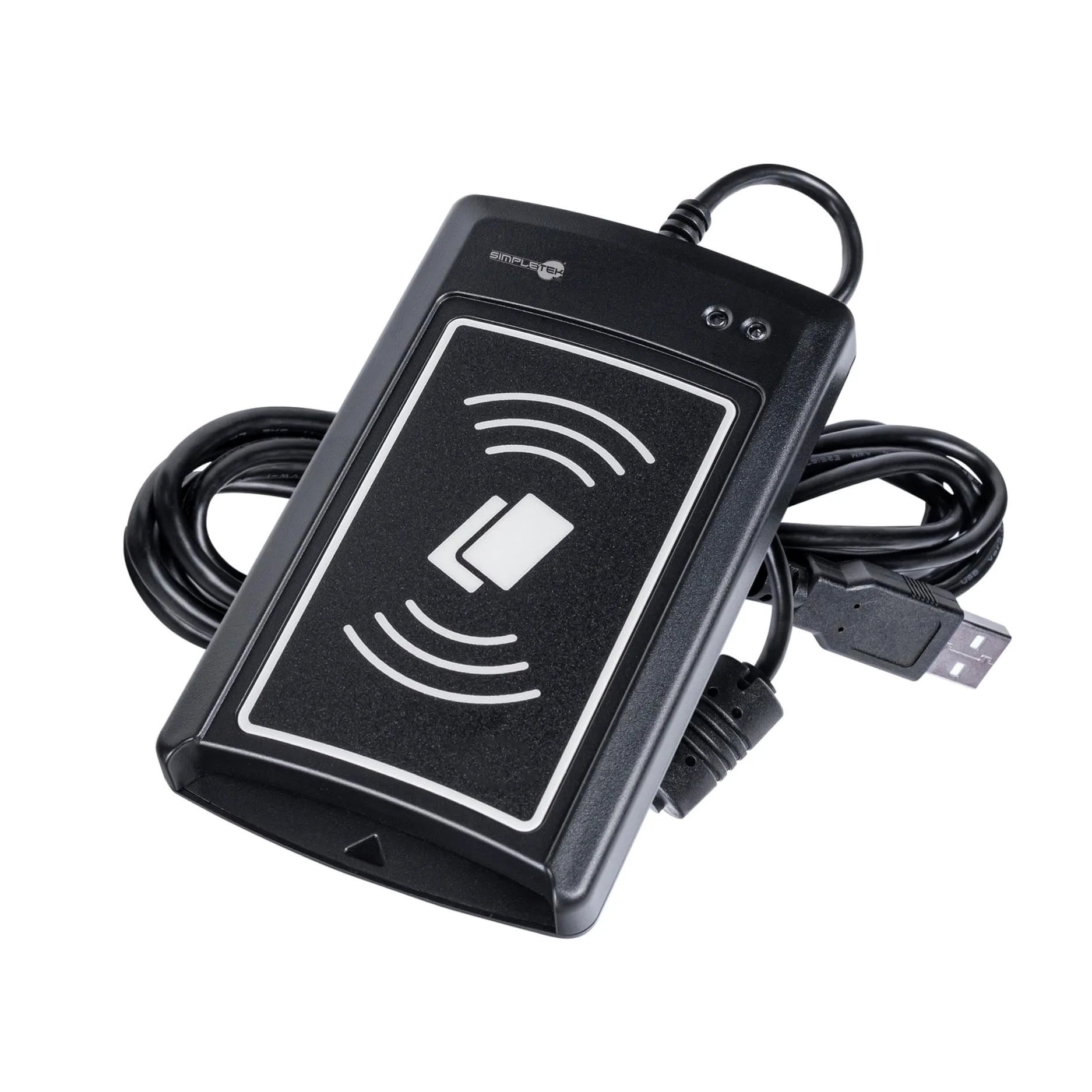 SIMPLETEK - Lettore Scrittore Smart Card RFID USB CCID Slot SAM Universale | indicatore LED e acustico, lettore badge, Contactless NFC, anticolissione, PC/SC, ISO 7816, ISO 14443, CAC, PIV, Buzzer