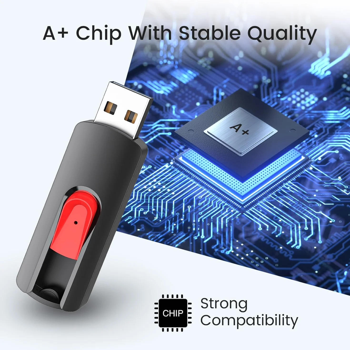 Vansuny Chiavette USB 64GB 5 Pezzi Pendrive Unità Flash 64 Giga Memoria USB2.0 per Laptop PC Desktop, Pennette USB Portatile Colorato Confezione da 5 Stick con Design Retrattile