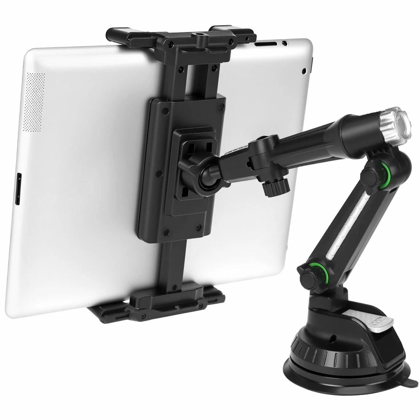 QWORK Universale supporto auto con ventosa, per tablet e smartphone 5-15"